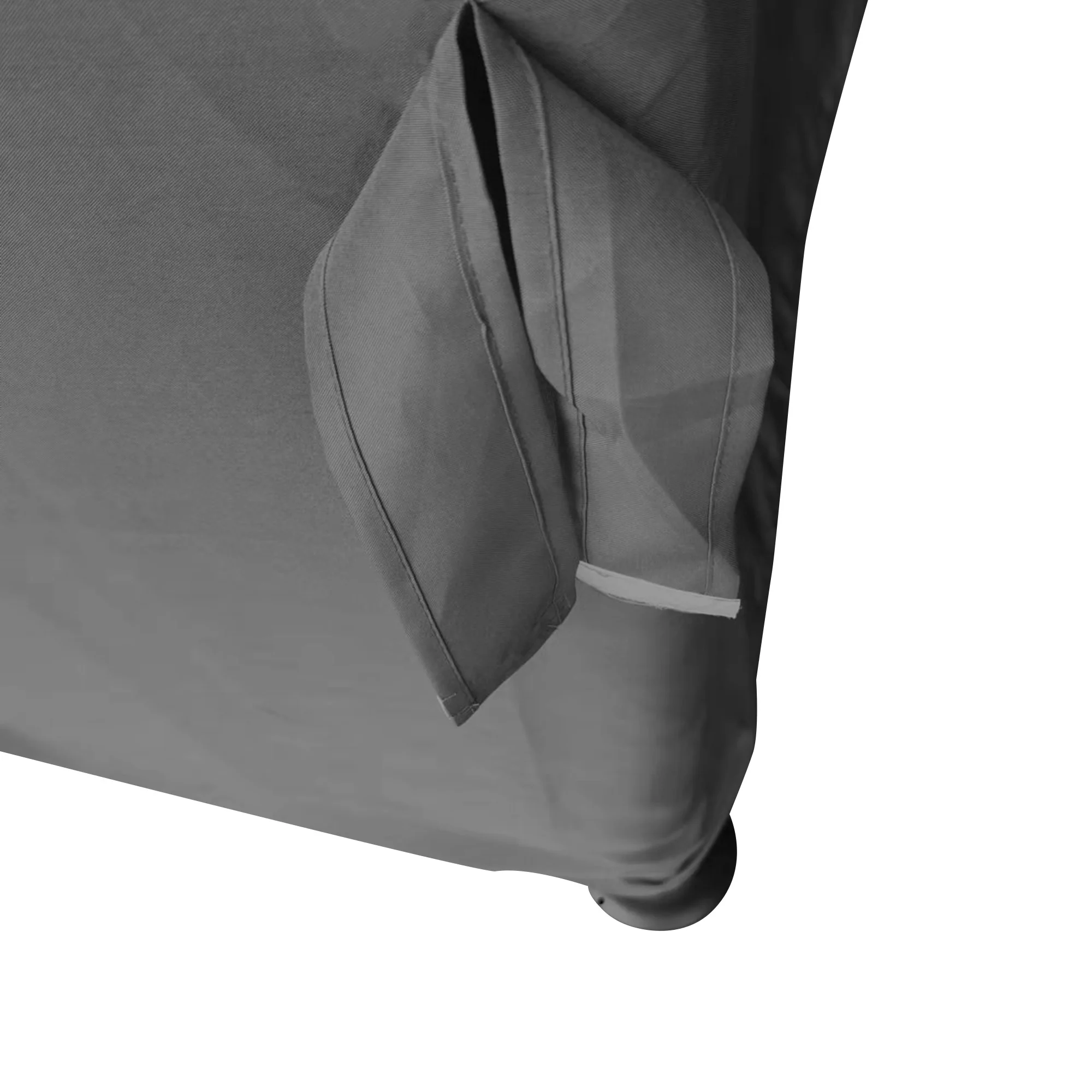 10' x 10' 2-Tier Gazebo with Zippered Mesh Walls & Aluminum Frame, Coffee - Image 11