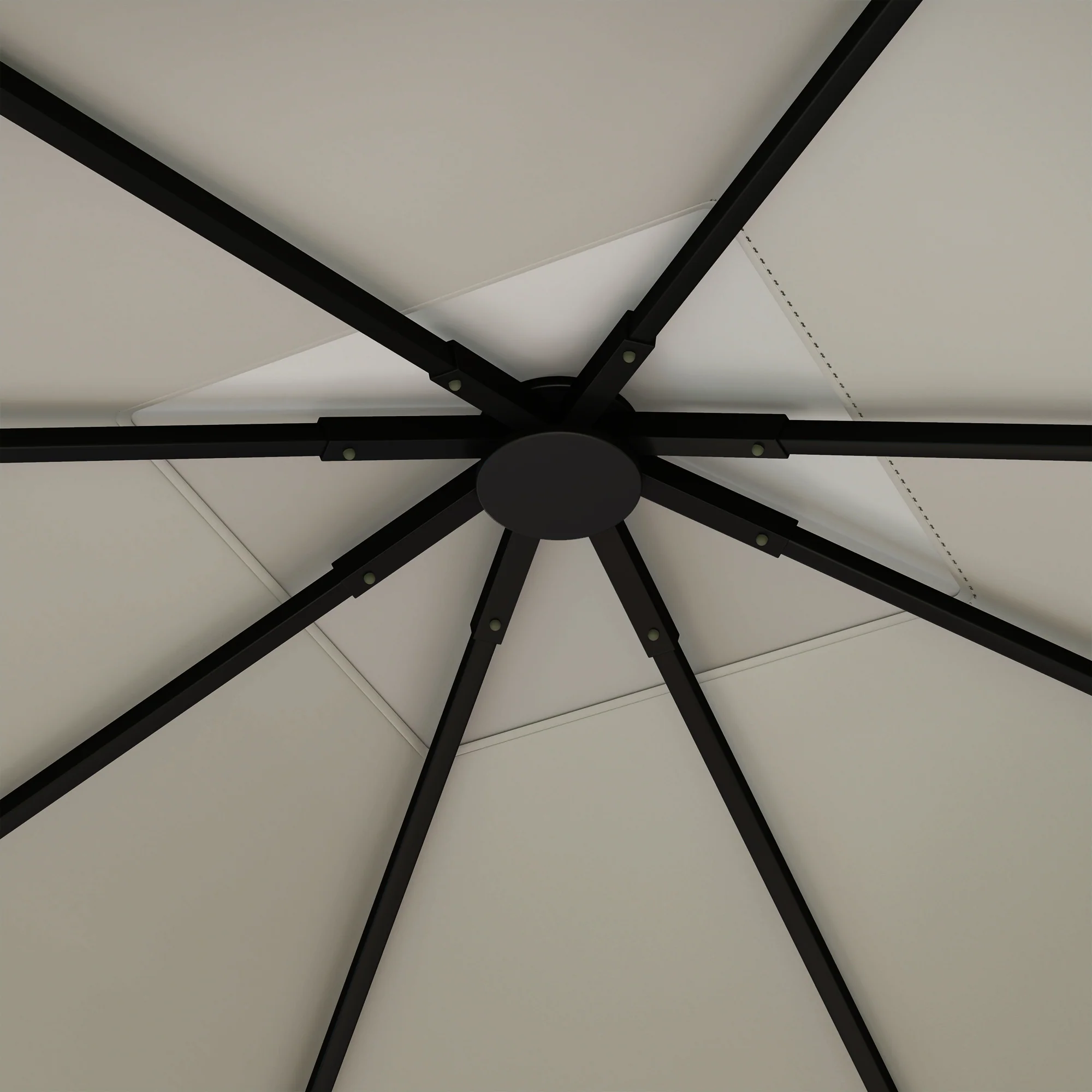 10' x 10' Gazebo Replacement Canopy Top Cover with Drain Holes, Grey - Image 11
