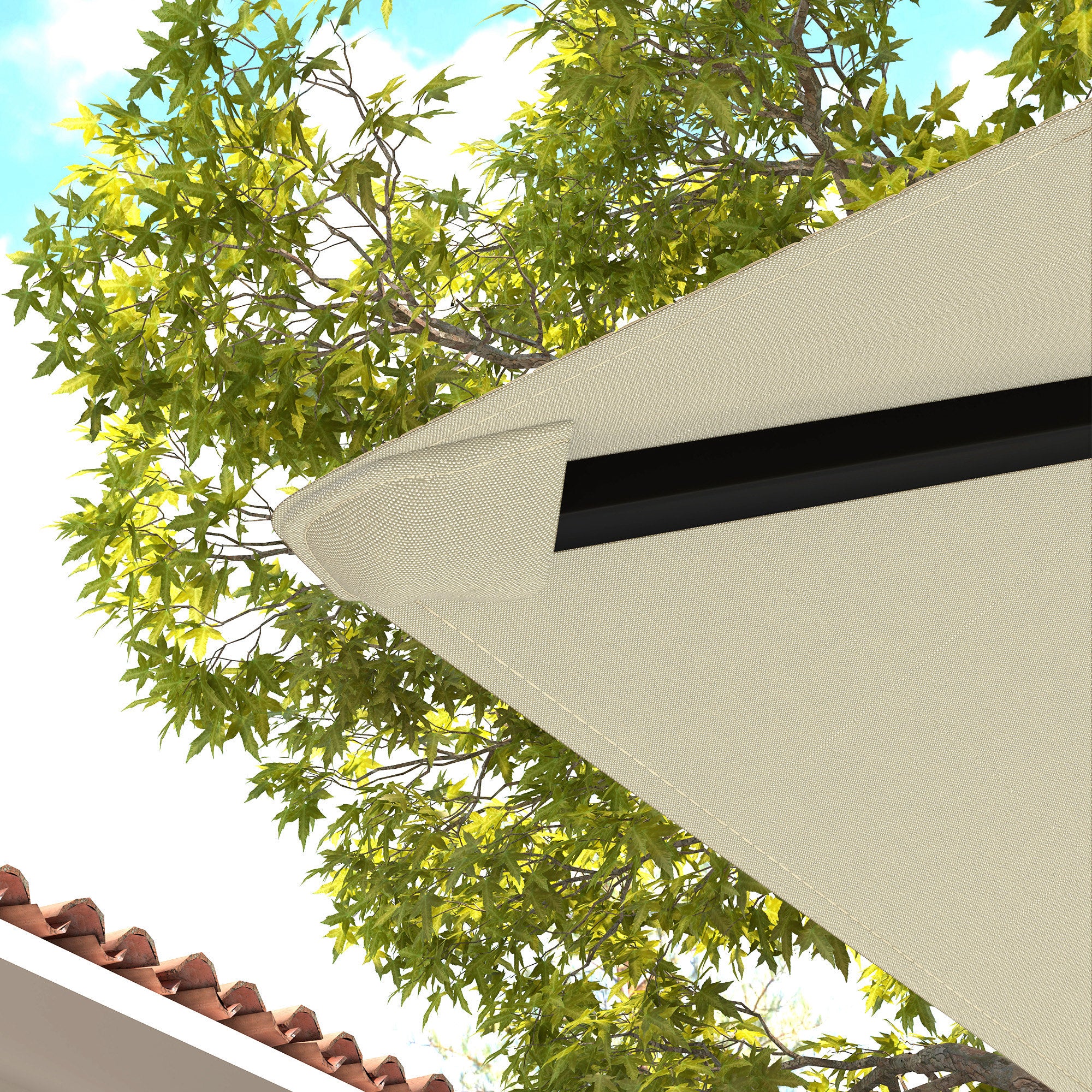 10' x 10' Water Resistant Gazebo Top with Water Resistant & UPF30+ Protection, Cream White - Image 10