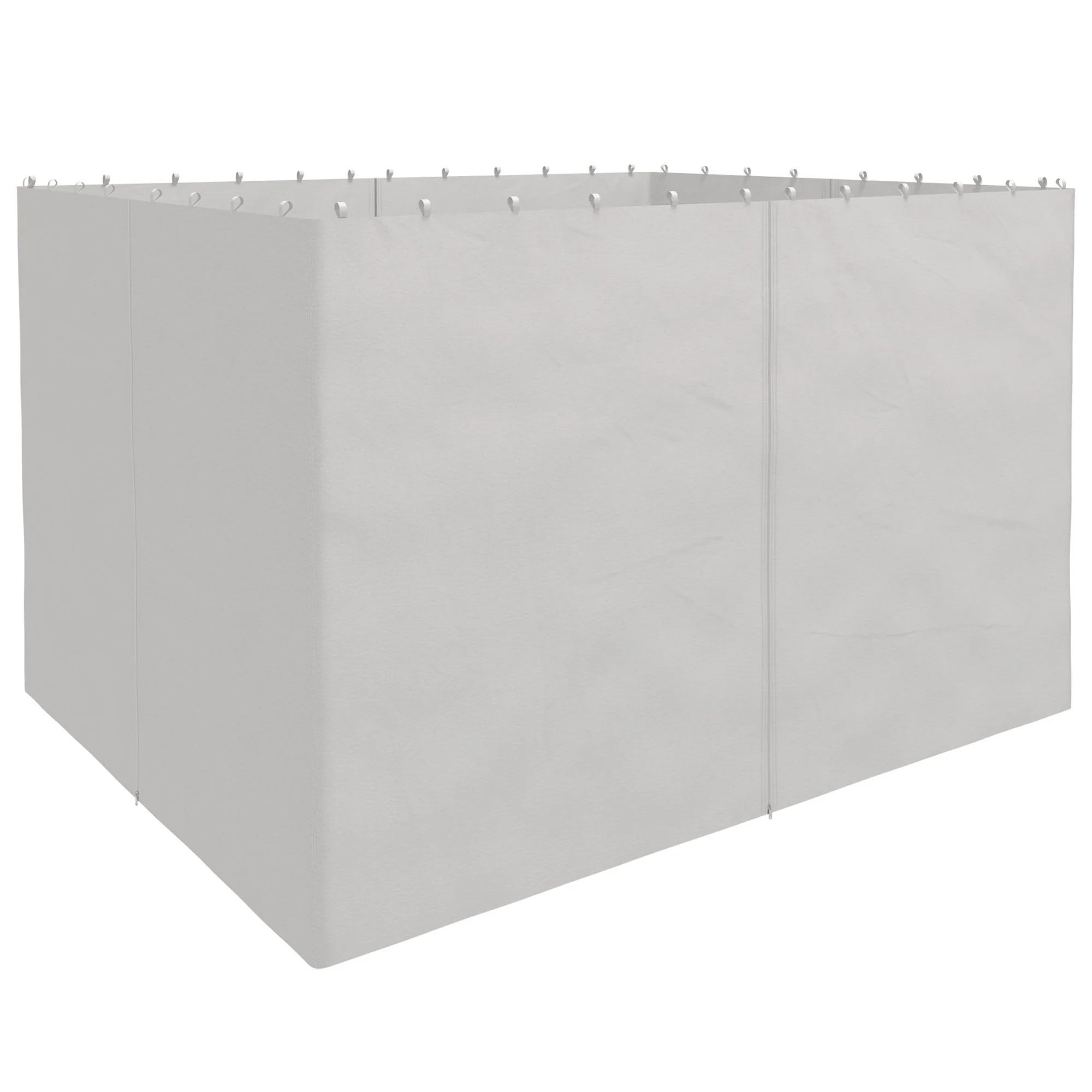 10' x 12' Universal Gazebo Sidewall Set (4 Panels) with Hooks, Light Grey - Image 12