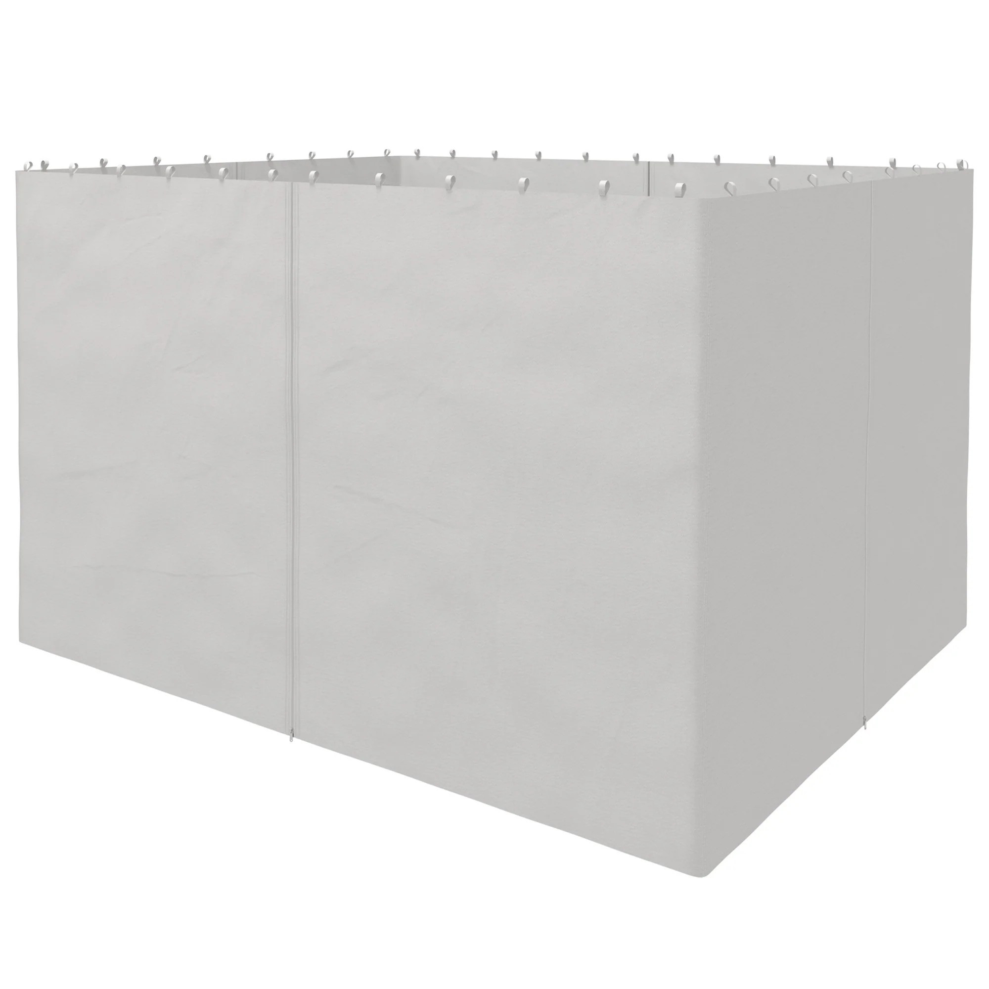 10' x 12' Universal Gazebo Sidewall Set (4 Panels) with Hooks, Light Grey - Image 2