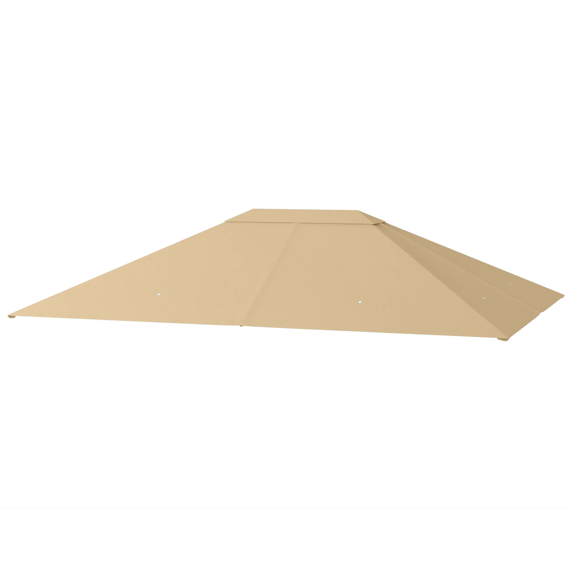10' x 13' Gazebo Canopy Replacement with Vents and Drain Holes, Khaki - Image 2