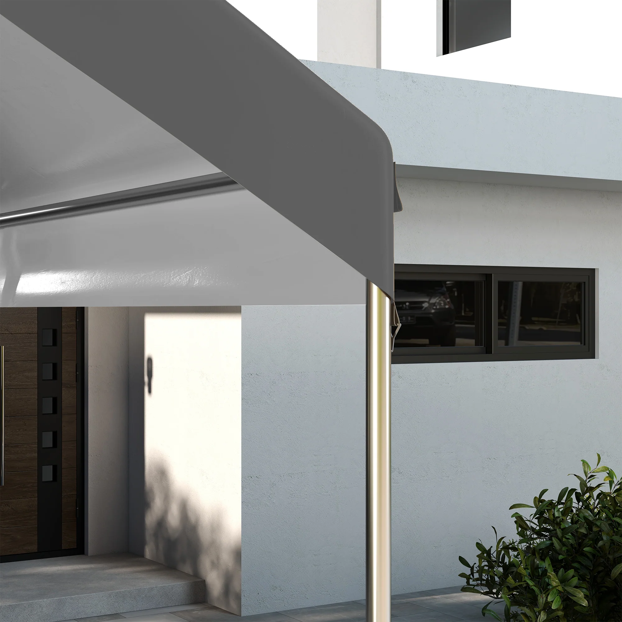 10' x 20' Carport Replacement Canopy with Bungee Cords, Dark Grey - Image 9