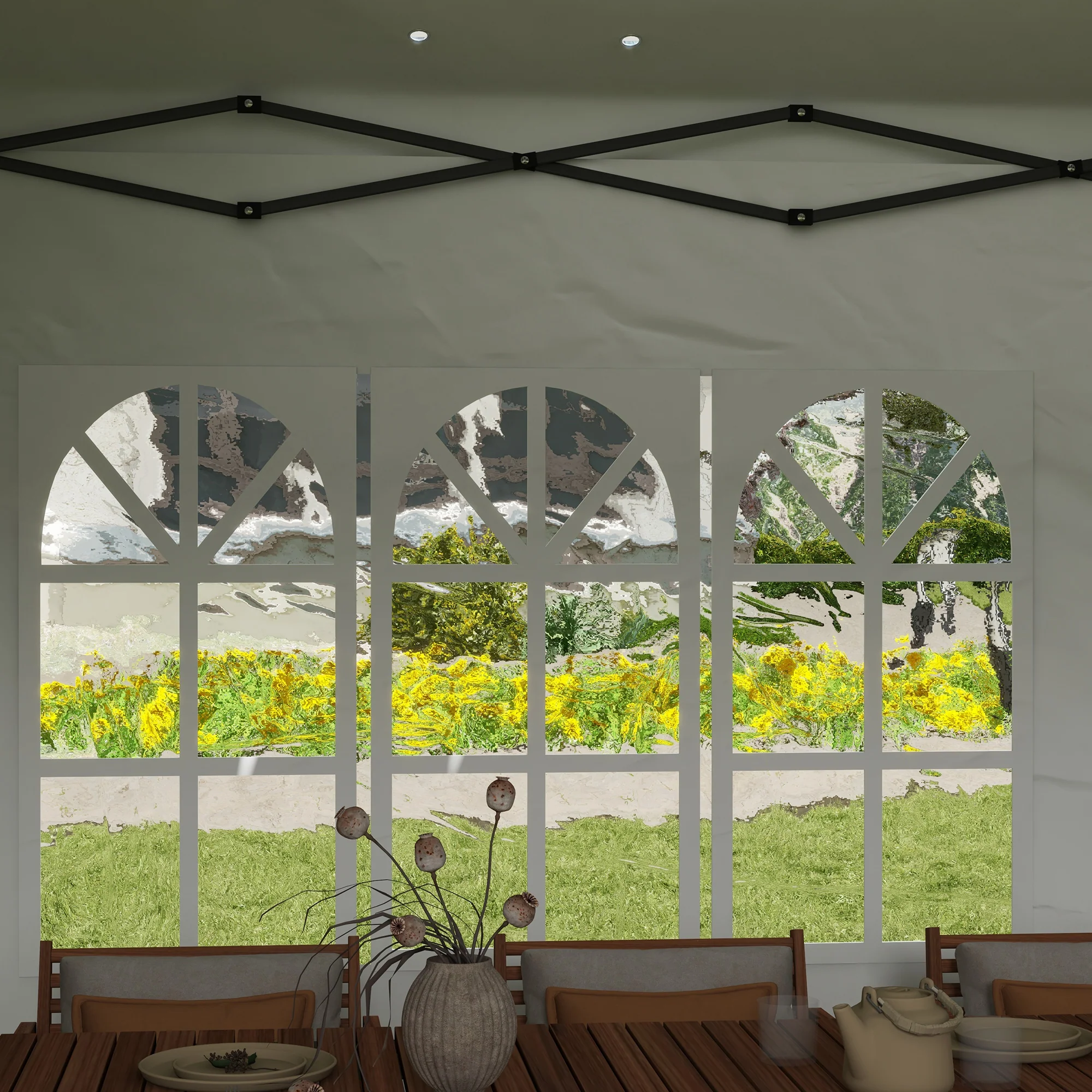 10' x 20' Outdoor Pop Up Canopy Tent with Carry Bag, White - Image 11