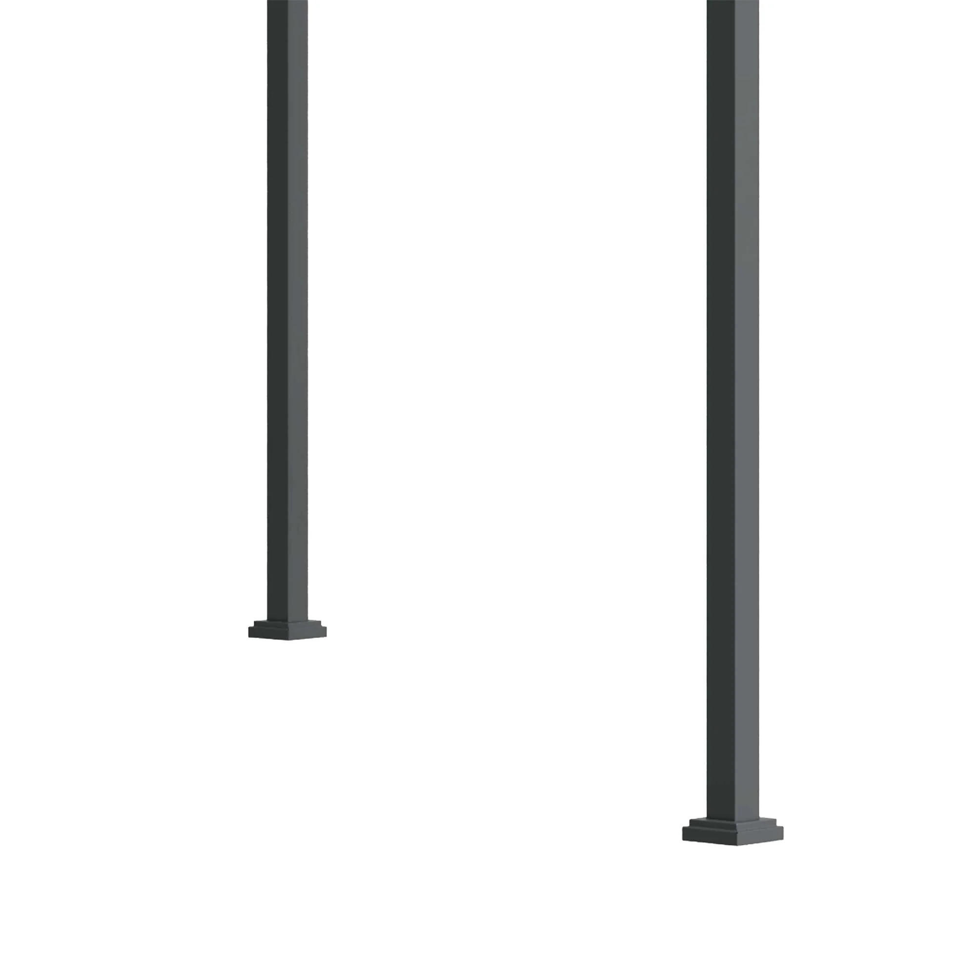 10' x 7' Retractable Pergola Canopy, Outdoor Sun Shade, Black - Image 9