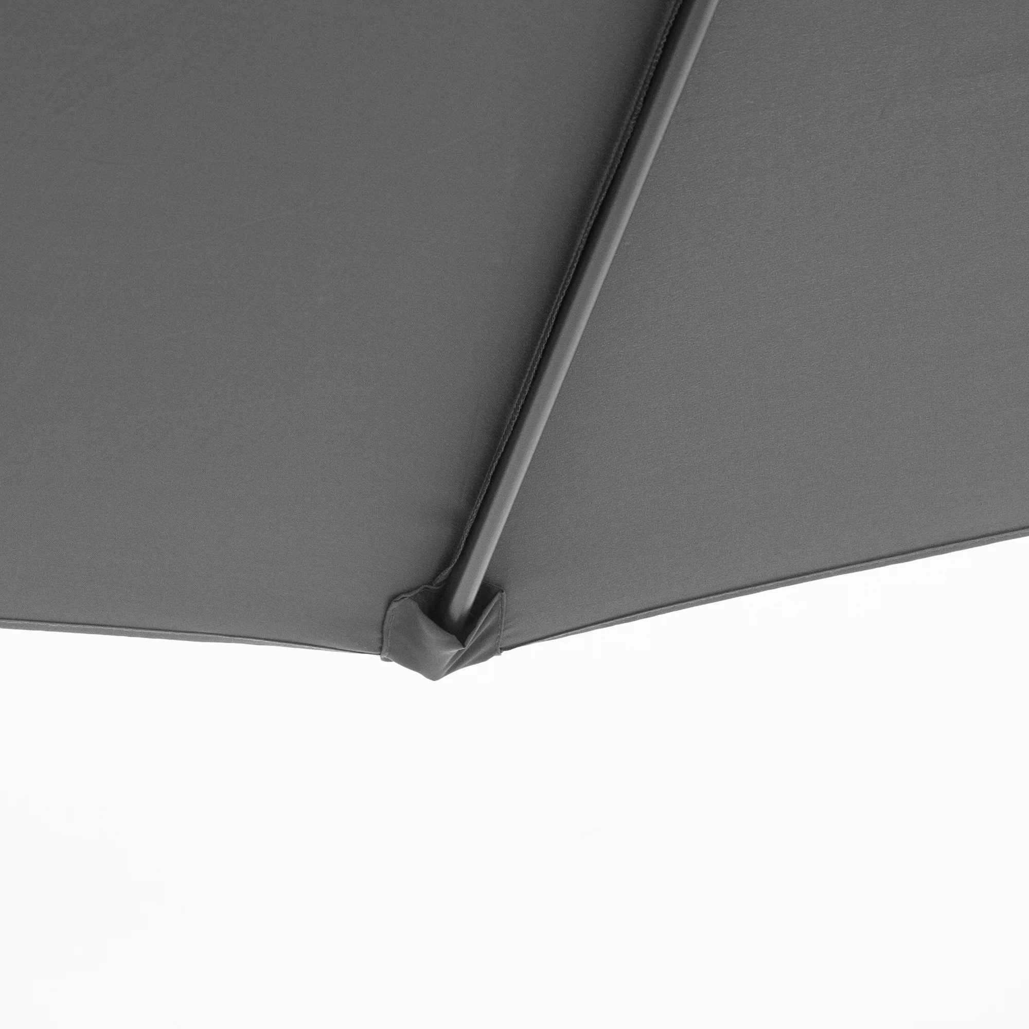 10' Offset Cantilever Patio Umbrella with Base & Crank, Grey - Image 10