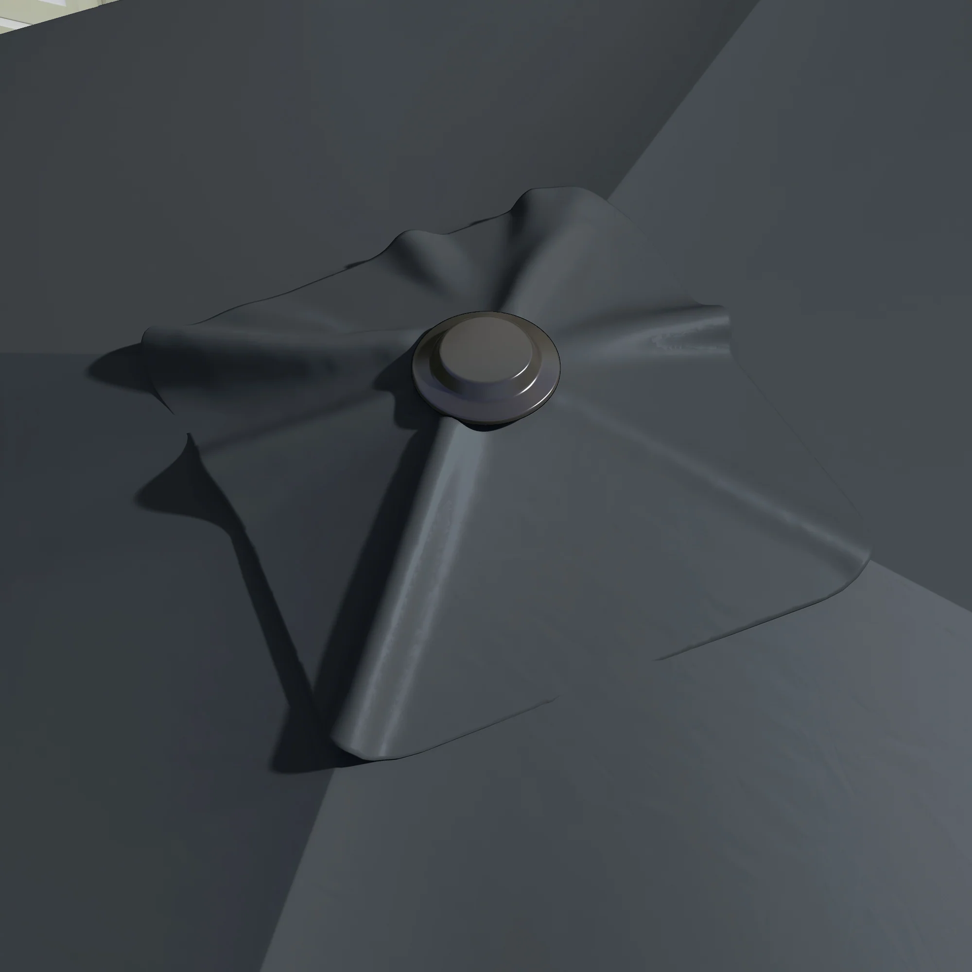 10'x 10' Square Cantilever Umbrella with 4 Adjustable Angle and Rotation, Dark Grey - Image 10