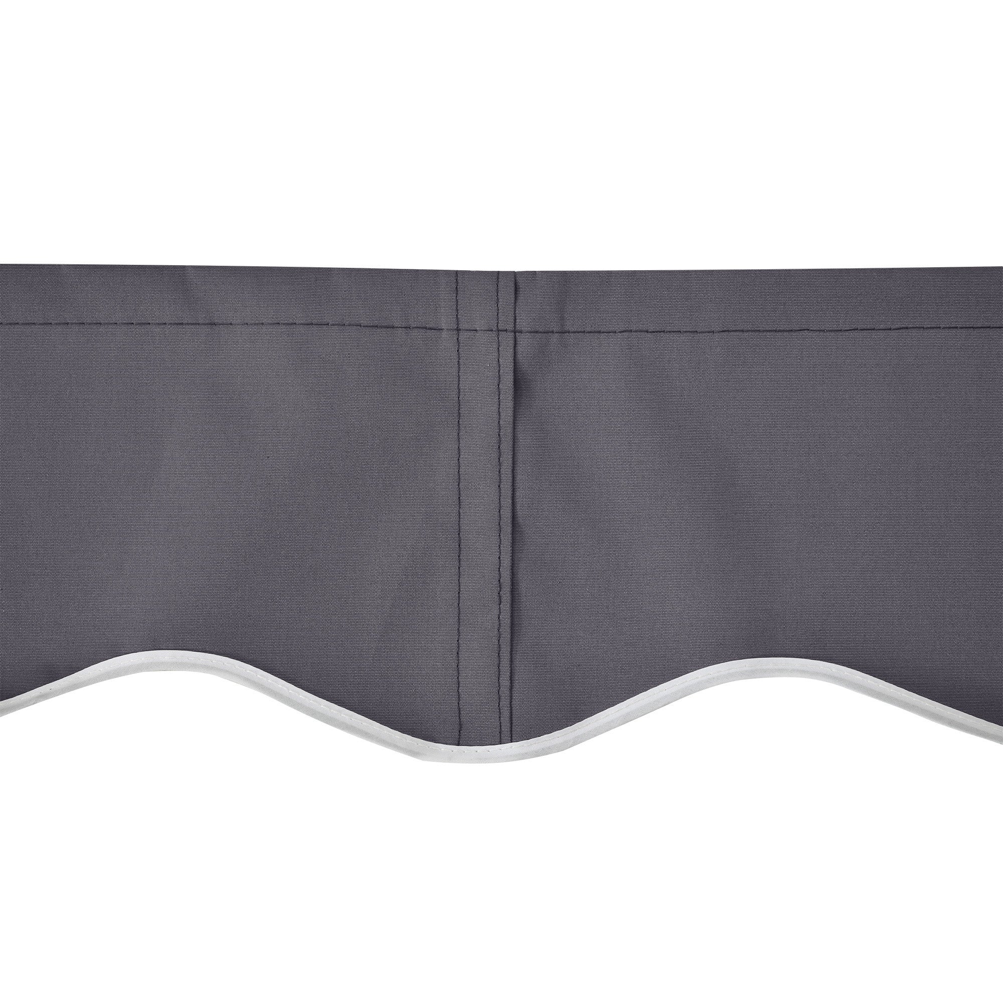11' x 10' Retractable Awning Fabric Replacement, 280gsm UV Resistant Fabric, Grey - Image 10