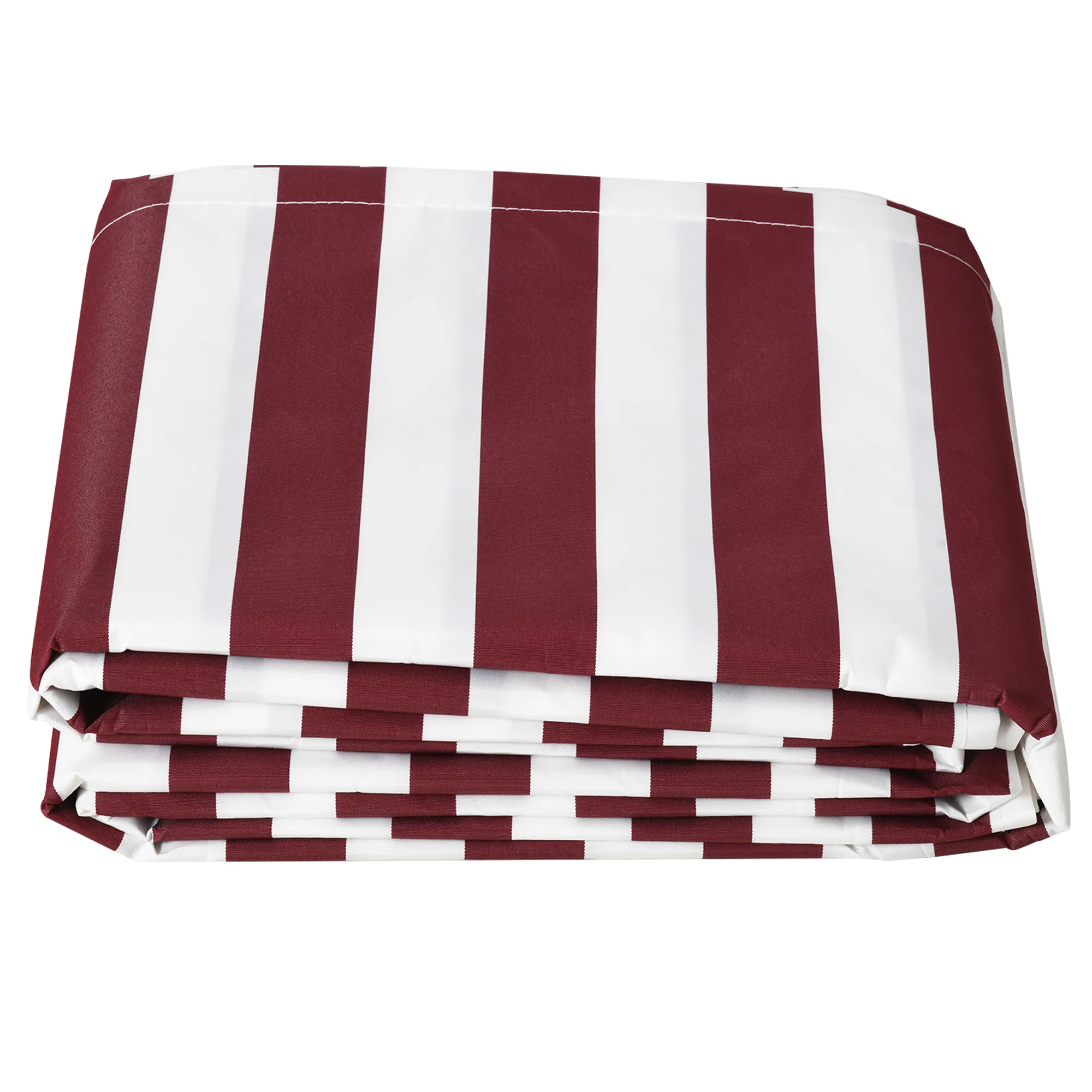 11' x 10' Retractable Awning Fabric Replacement, 280gsm UV Resistant Fabric, Red and White - Image 10
