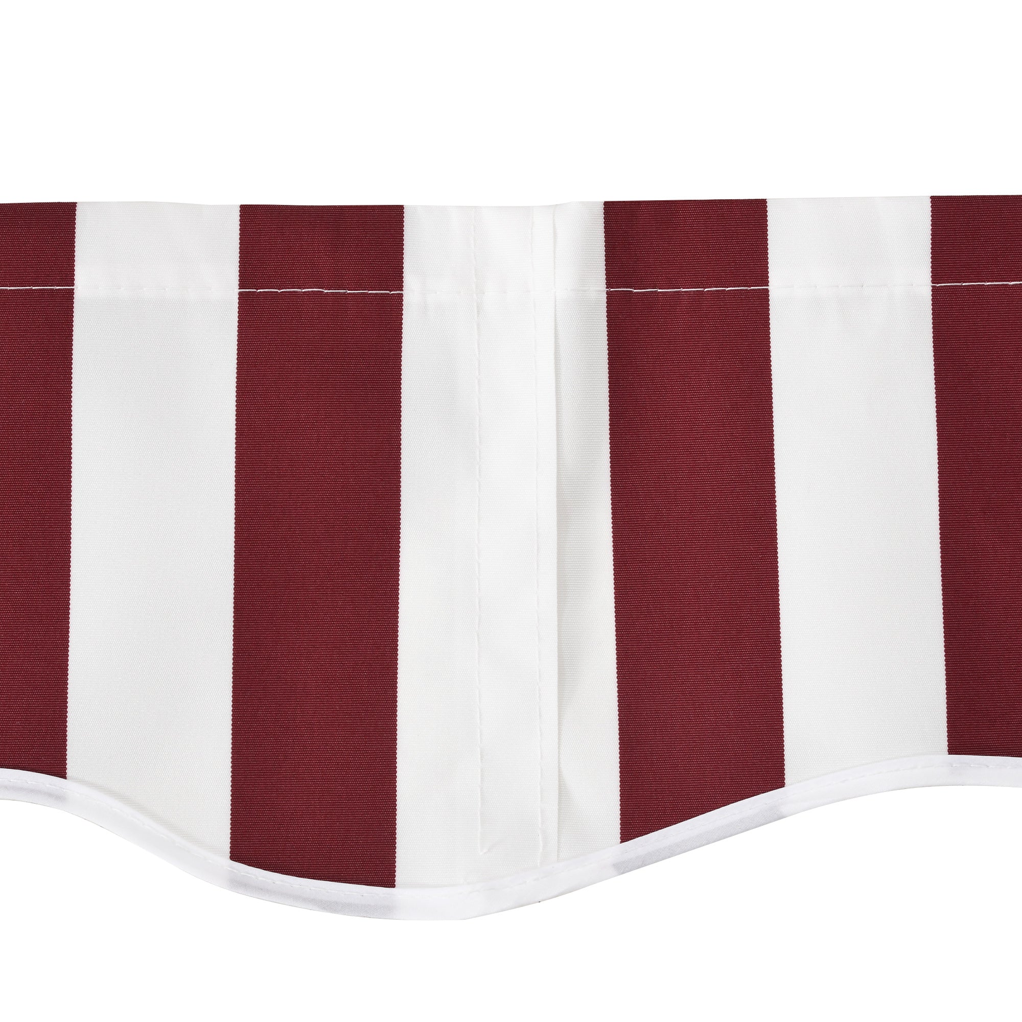 11' x 10' Retractable Awning Fabric Replacement, 280gsm UV Resistant Fabric, Red and White - Image 9