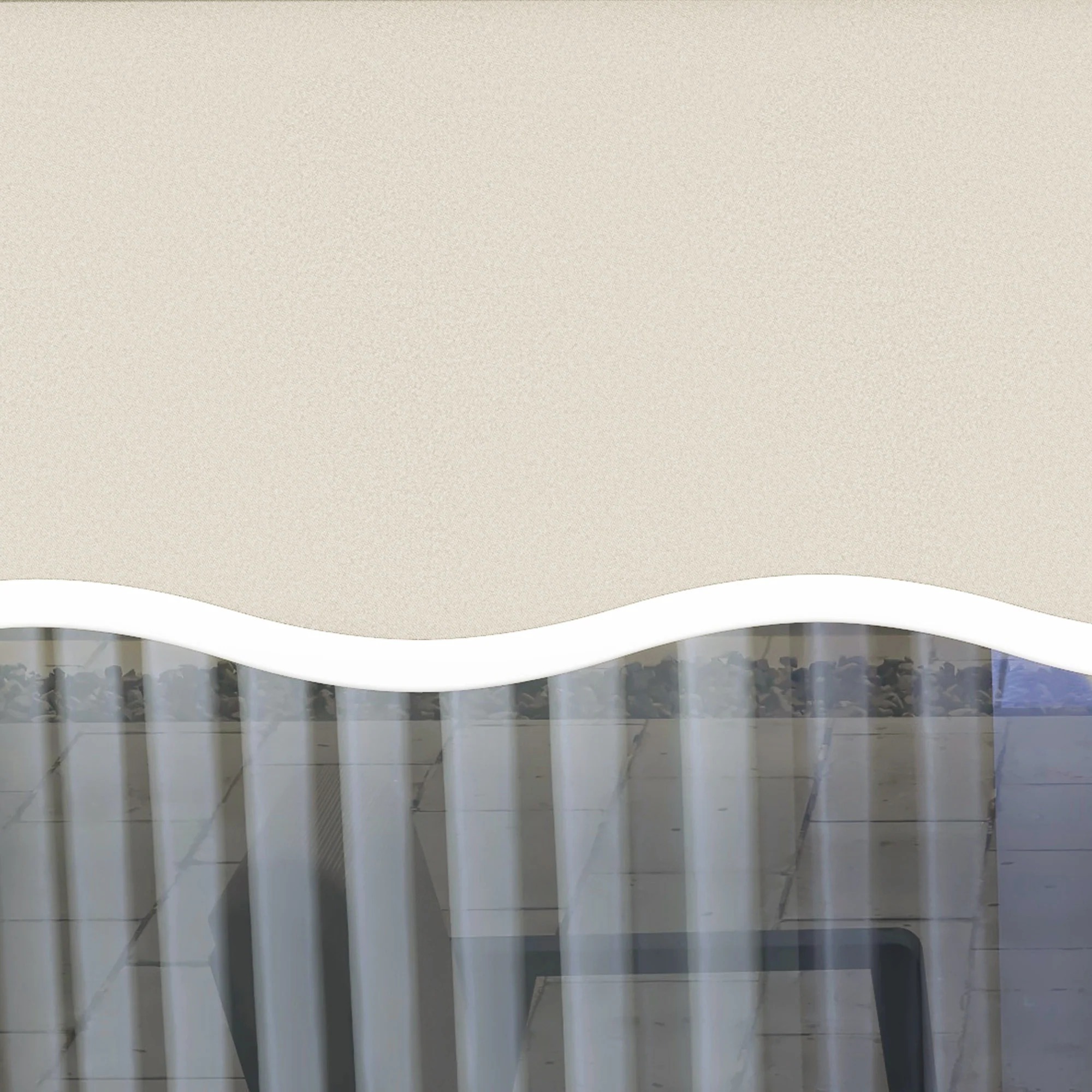 11' x 8' Retractable Awning Fabric Replacement, 280gsm UV Resistant Fabric, Cream White - Image 9