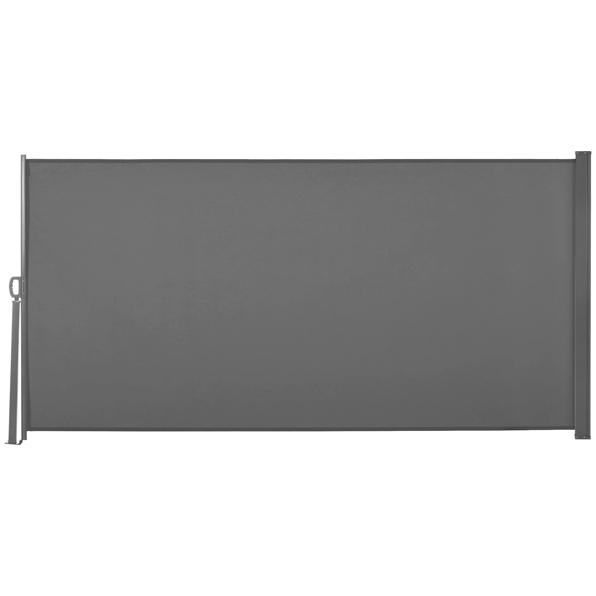 118" x 63" Retractable Side Awning with UV & Wind Protection, Light Grey
