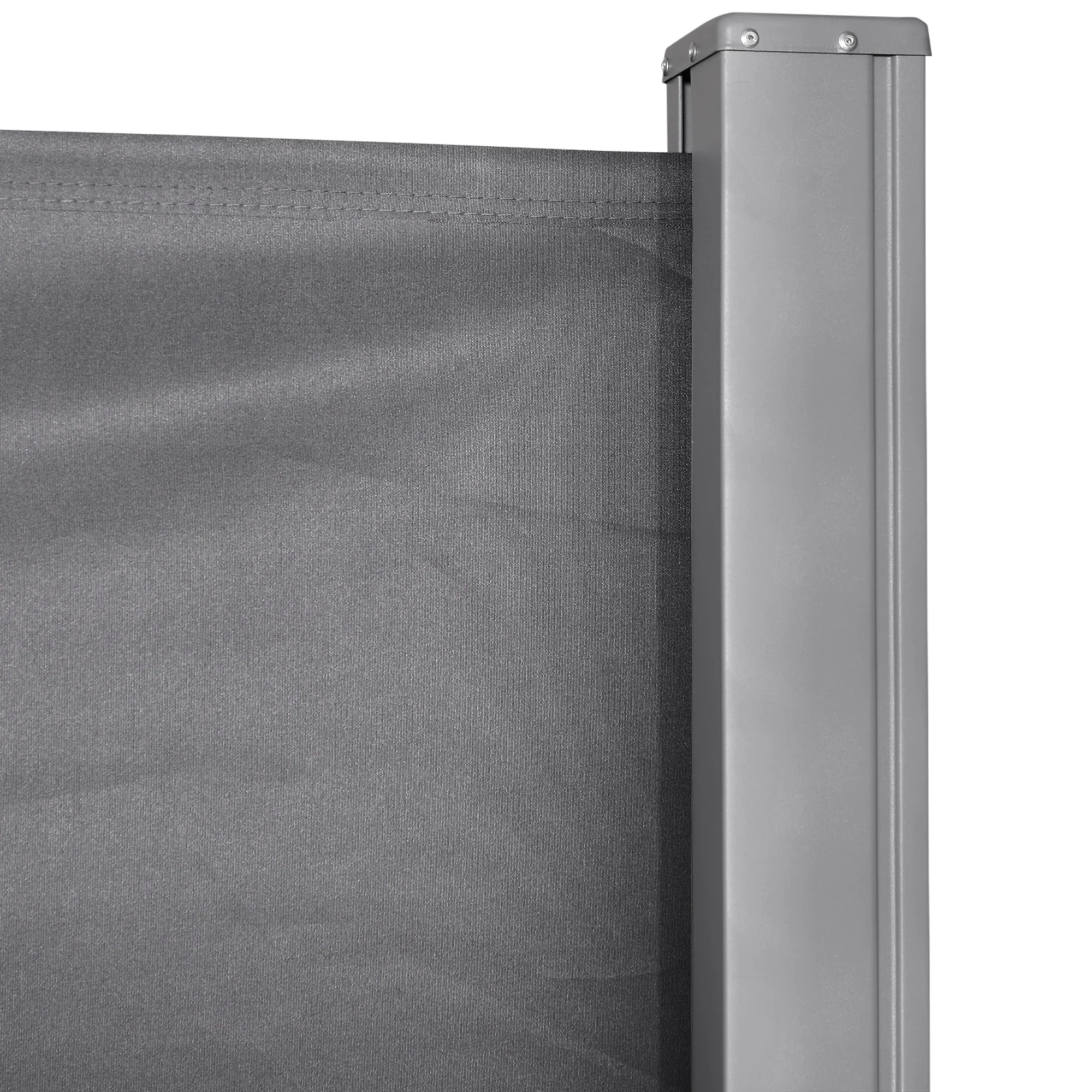118" x 63" Retractable Side Awning with UV & Wind Protection, Light Grey - Image 10