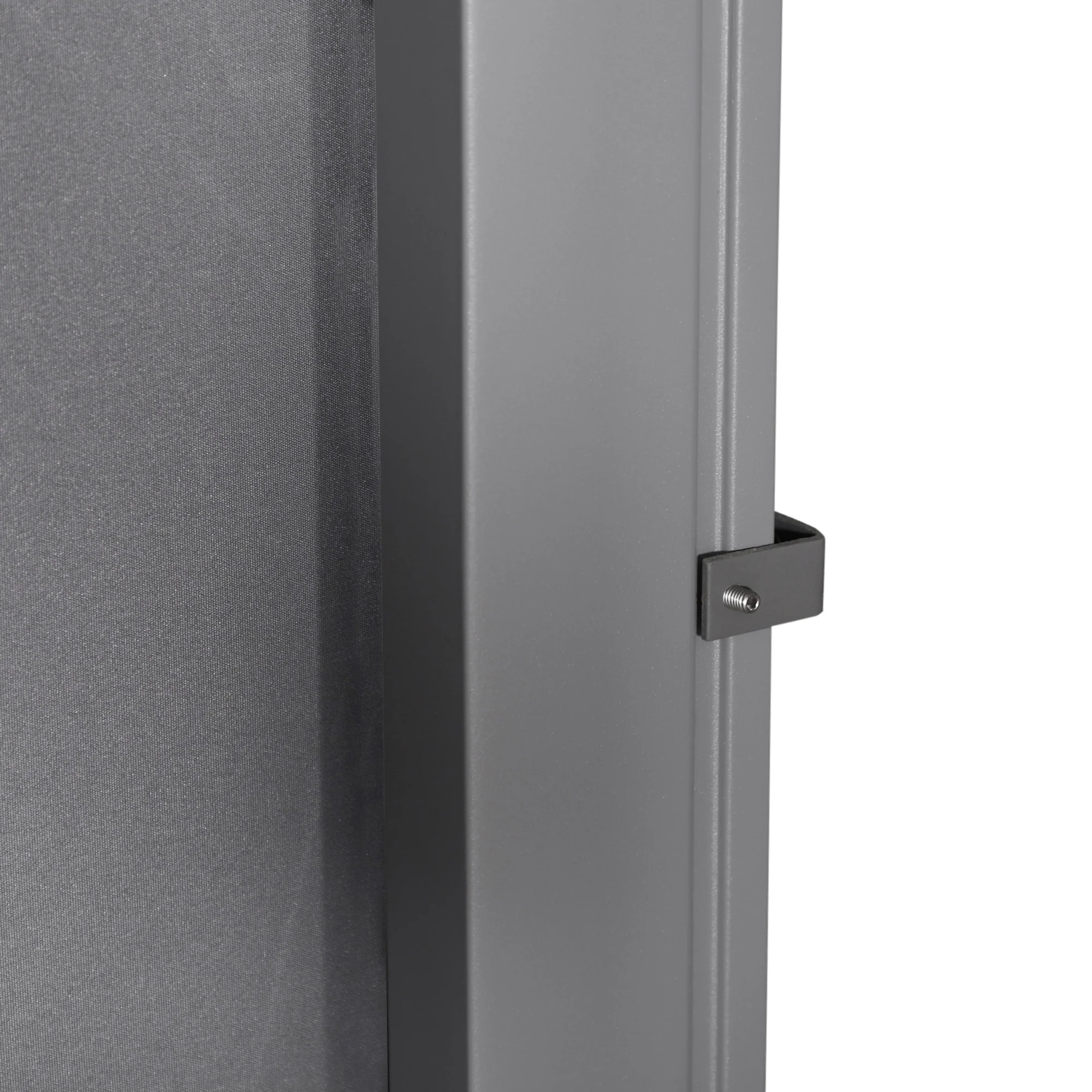 118" x 63" Retractable Side Awning with UV & Wind Protection, Light Grey - Image 11