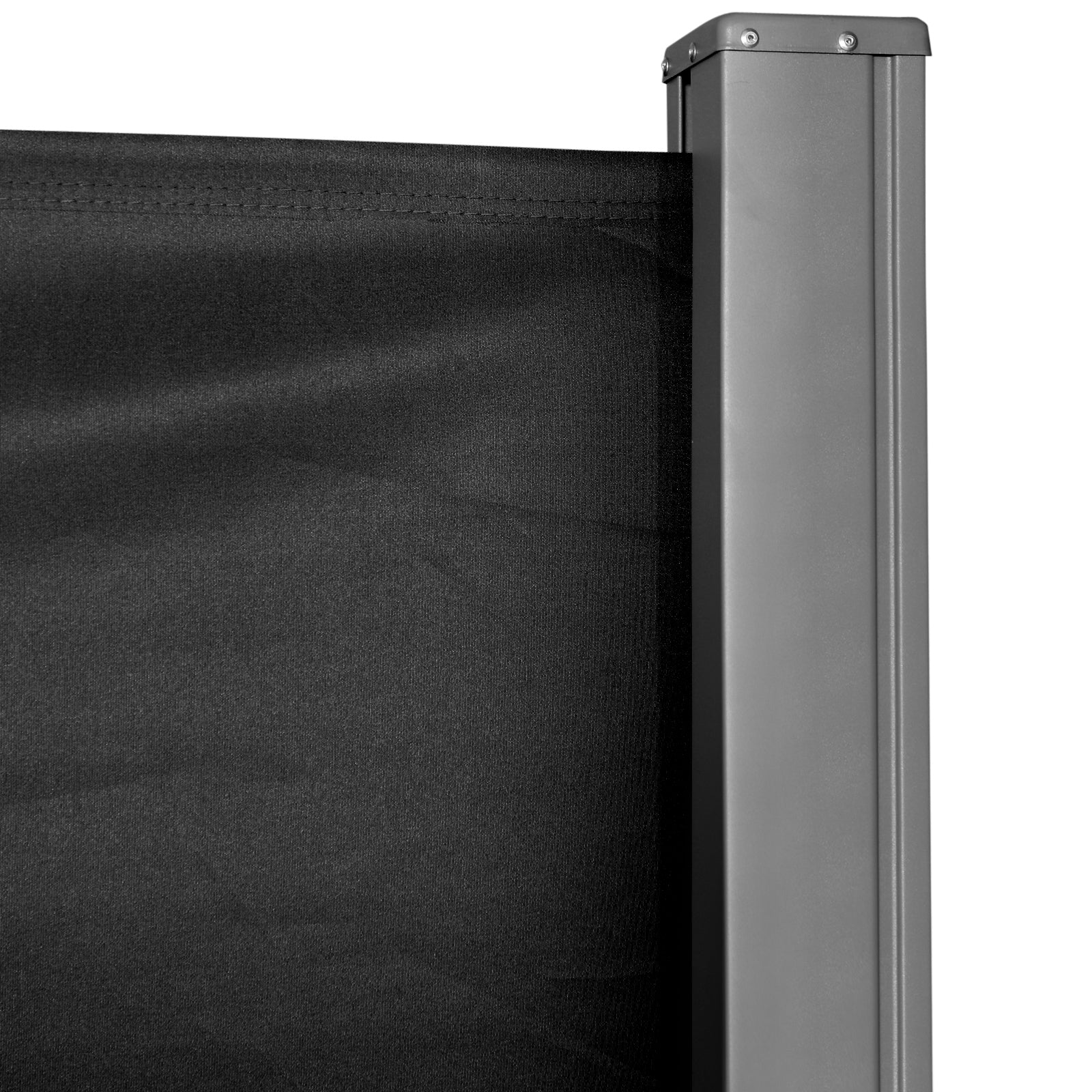 118" x 71" Retractable Side Awning with UV & Wind Protection, Black - Image 10