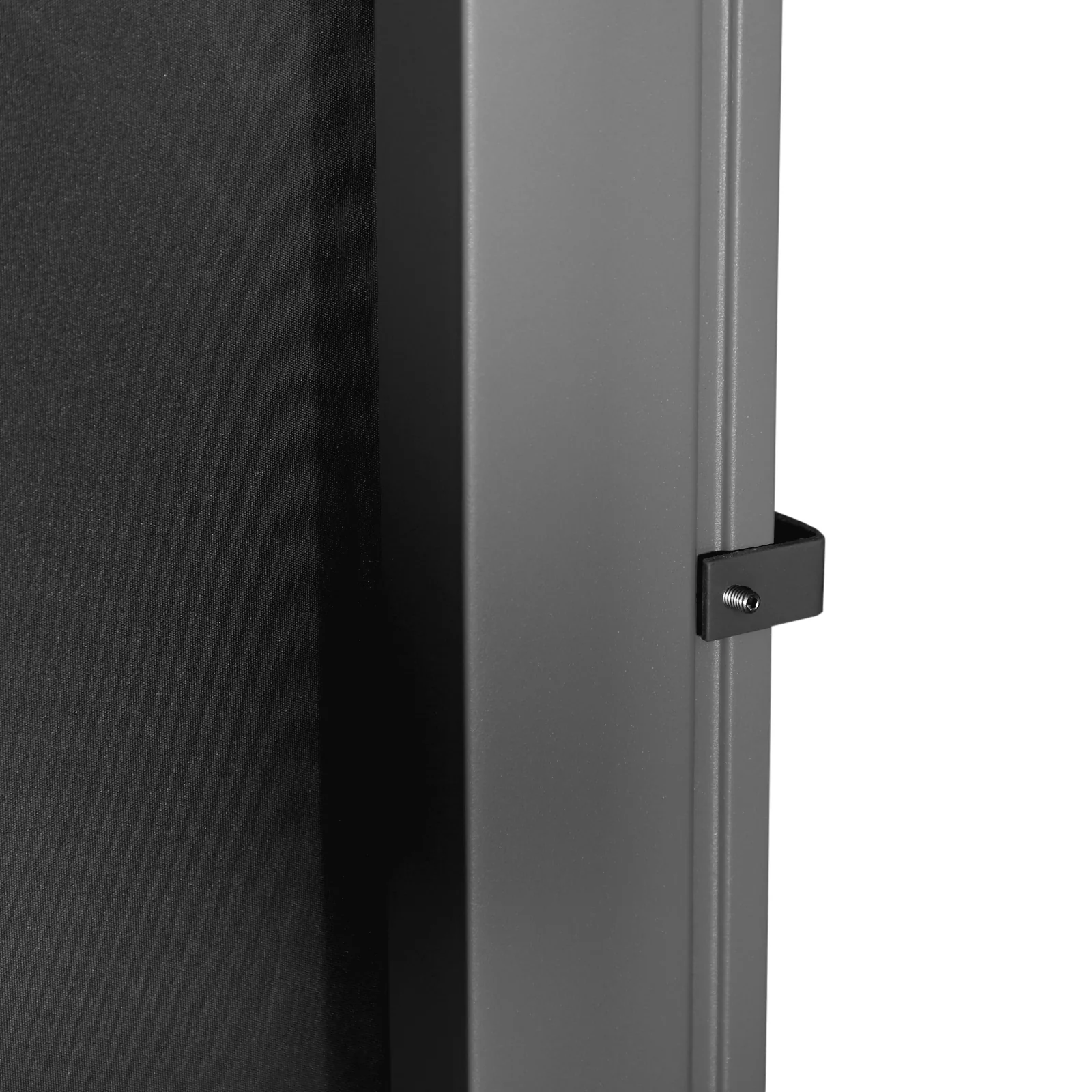 118" x 71" Retractable Side Awning with UV & Wind Protection, Black - Image 11