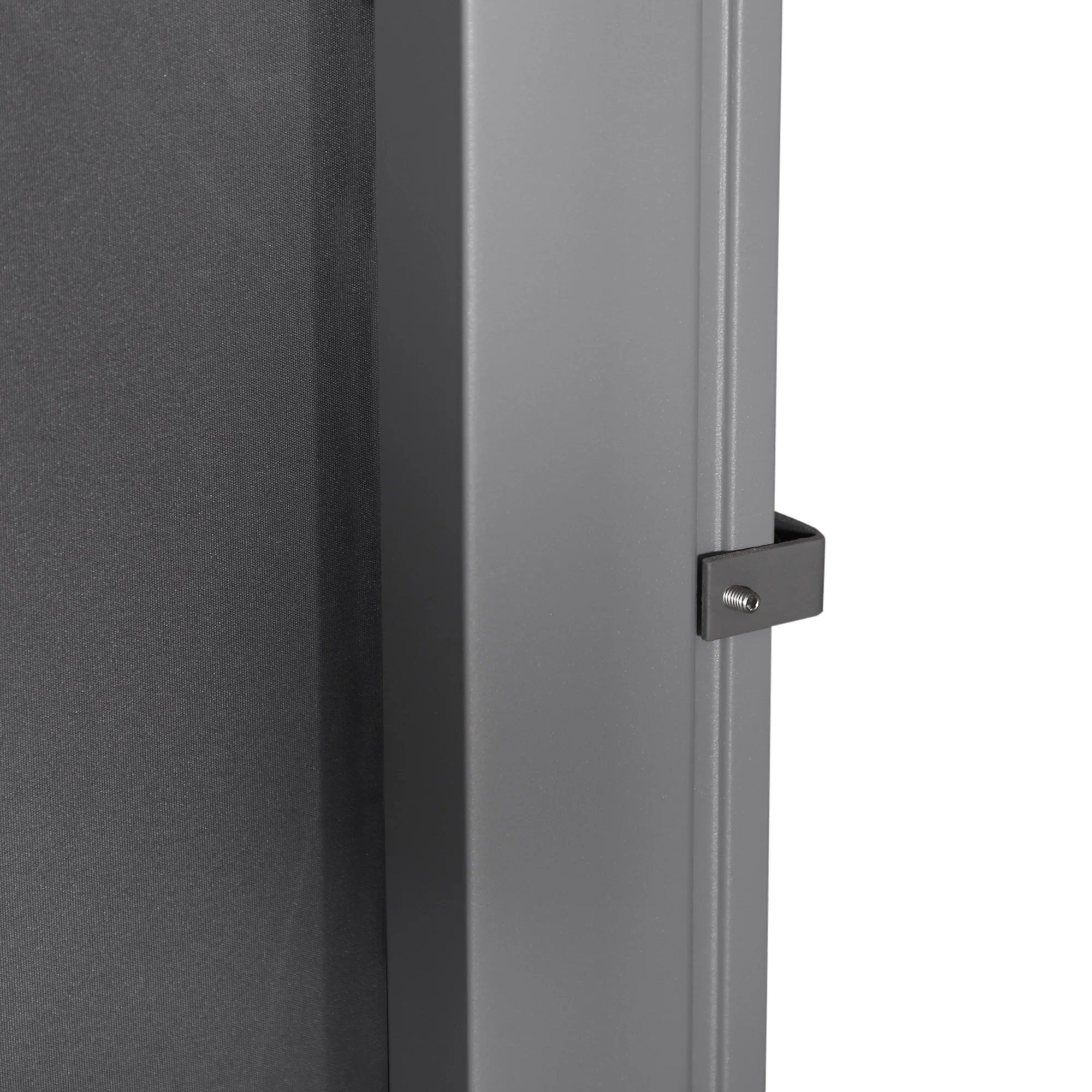 118" x 71" Retractable Side Awning with UV & Wind Protection, Grey - Image 11