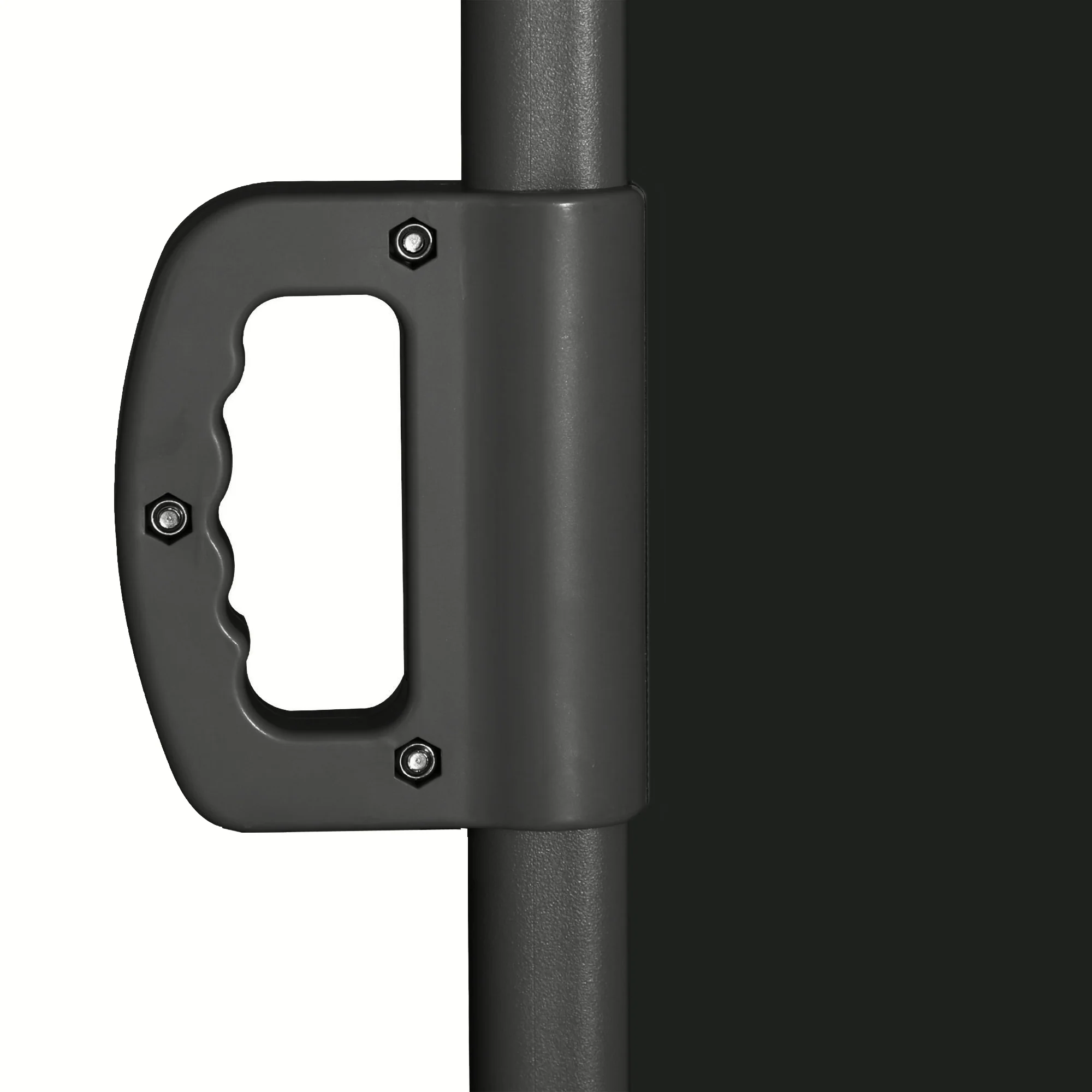 118" x 79" Retractable Side Awning with UV & Wind Protection, Black - Image 11