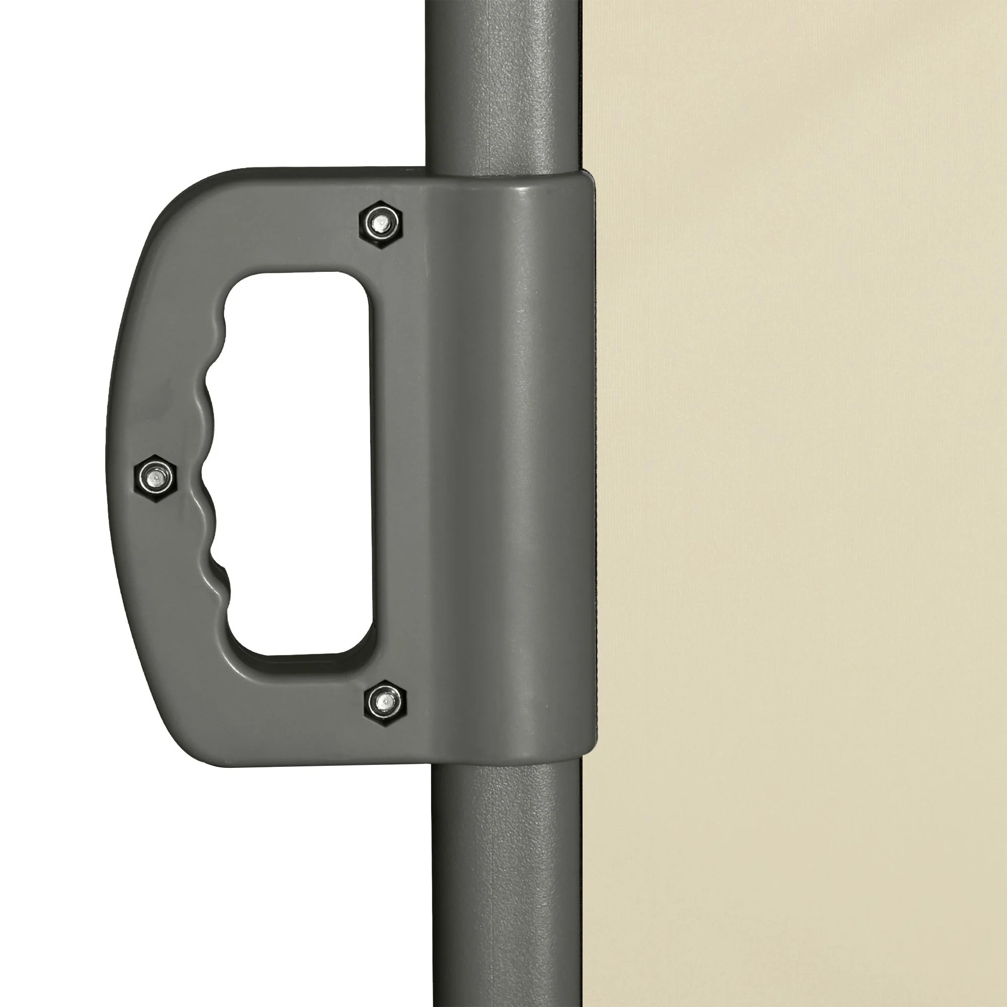 118" x 79" Retractable Side Awning with UV & Wind Protection, Cream White - Image 11