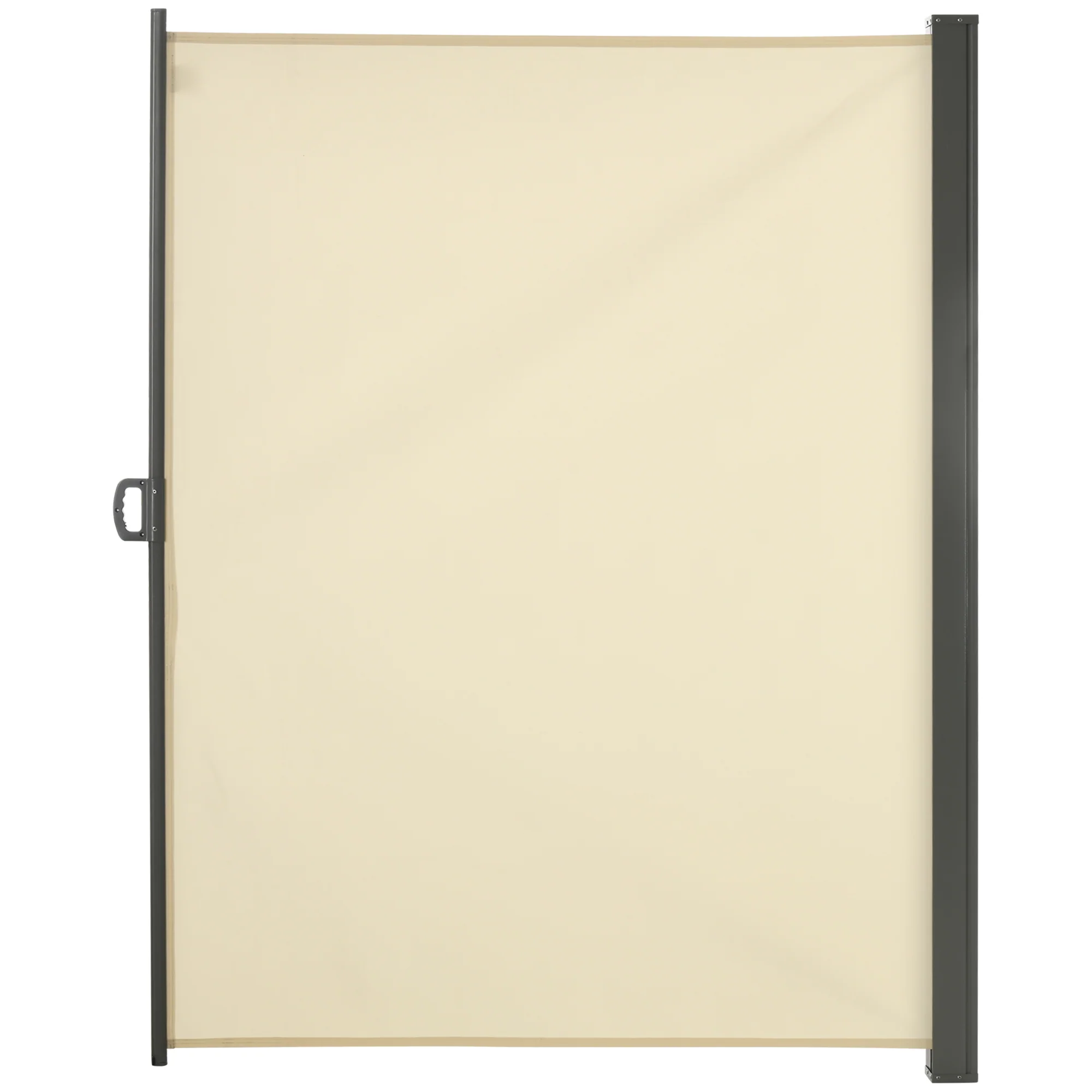 118" x 79" Retractable Side Awning with UV & Wind Protection, Cream White - Image 12