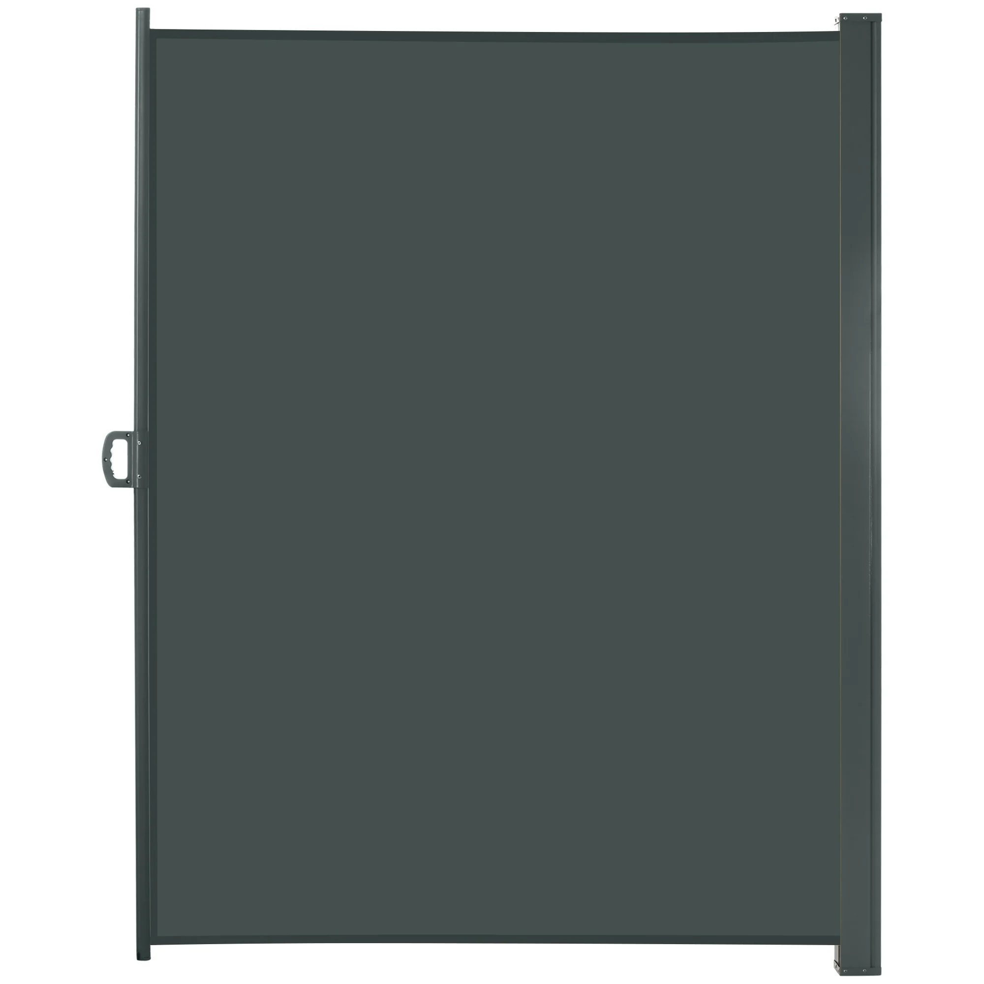 118" x 79" Retractable Side Awning with UV & Wind Protection, Grey - Image 12