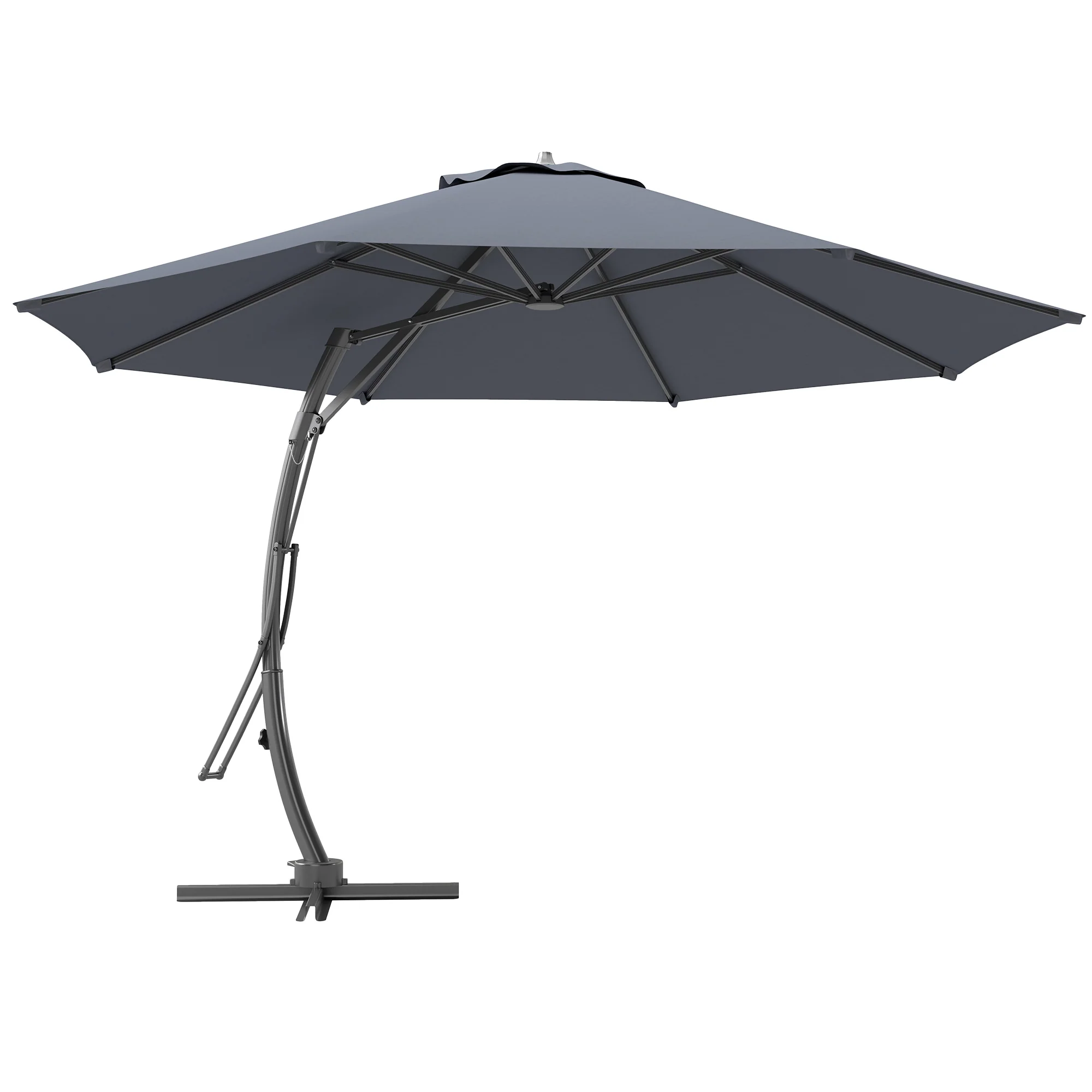 11' Patio Umbrella with 360° Rotation & UPF 50+ Protection - Image 2