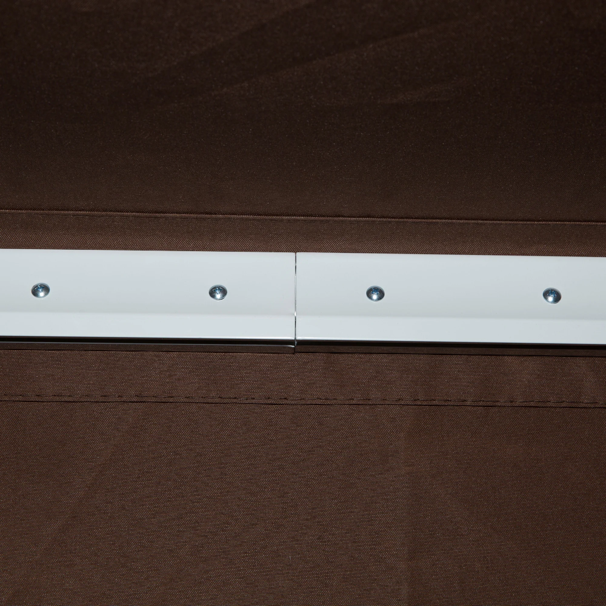 12' x 8' Retractable Patio Awning with Manual Crank, UV & Water-Resistant Fabric and Aluminum Frame, Coffee - Image 11