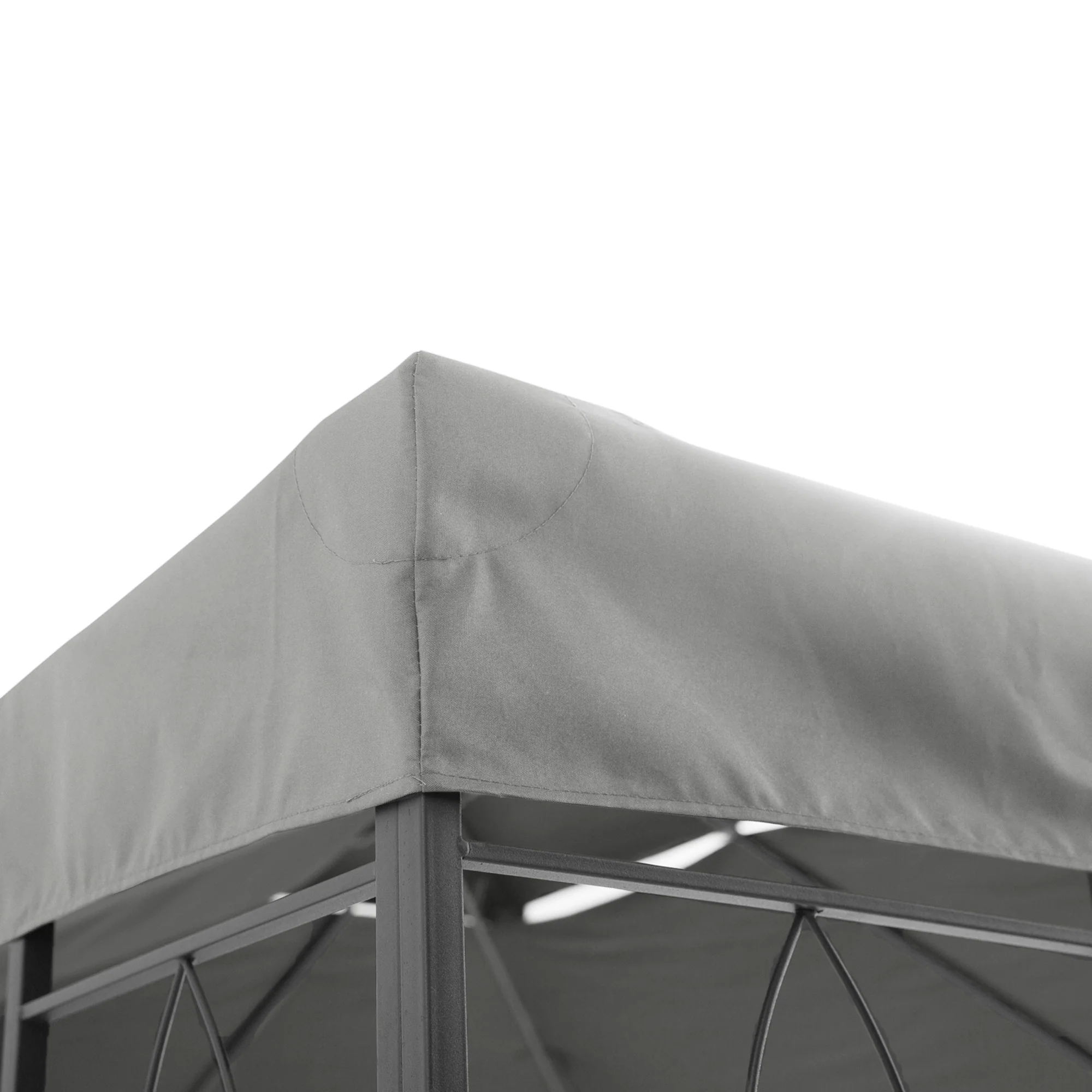 13.1' x 9.8' 2-Tier Gazebo Replacement Canopy (Top Only), Light Grey - Image 11