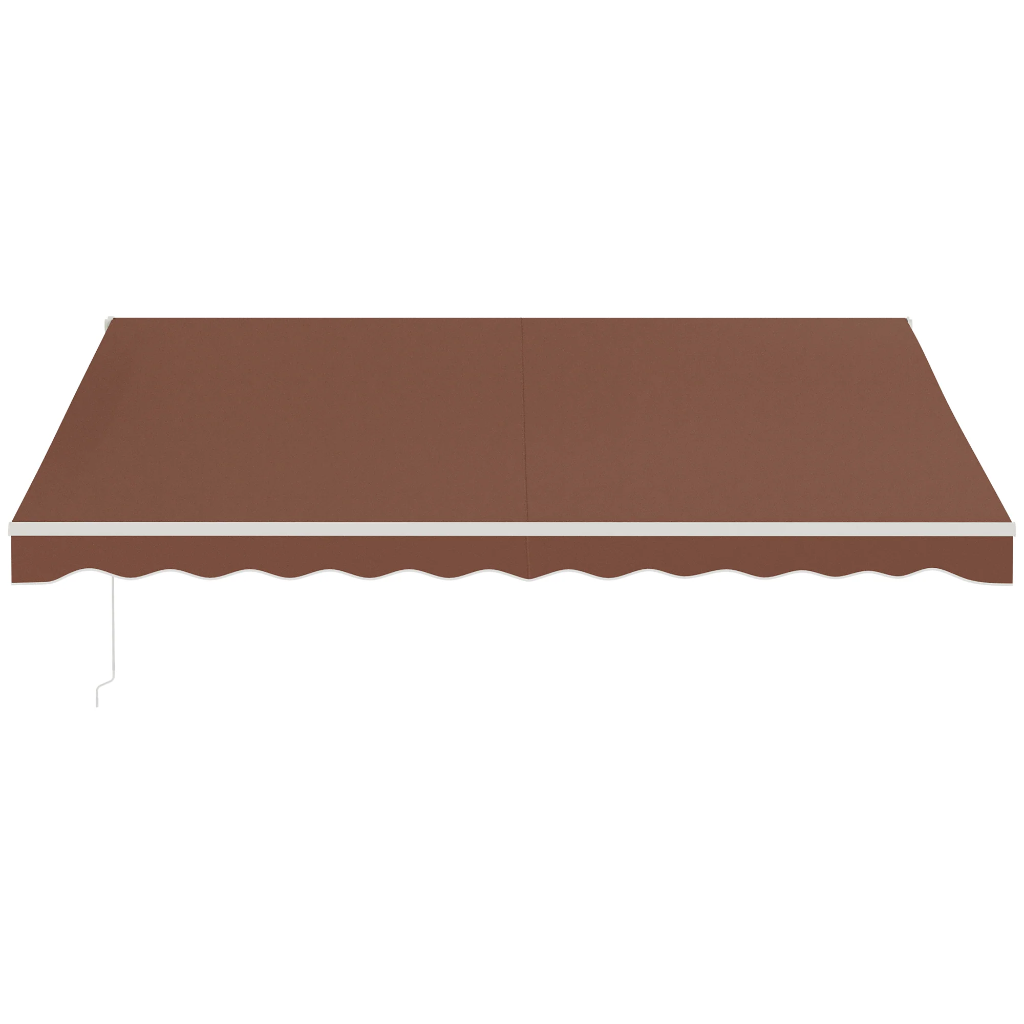 13' x 10' Electric Retractable Awning with Remote Control & Manual Crank Handle, Coffee - Image 10