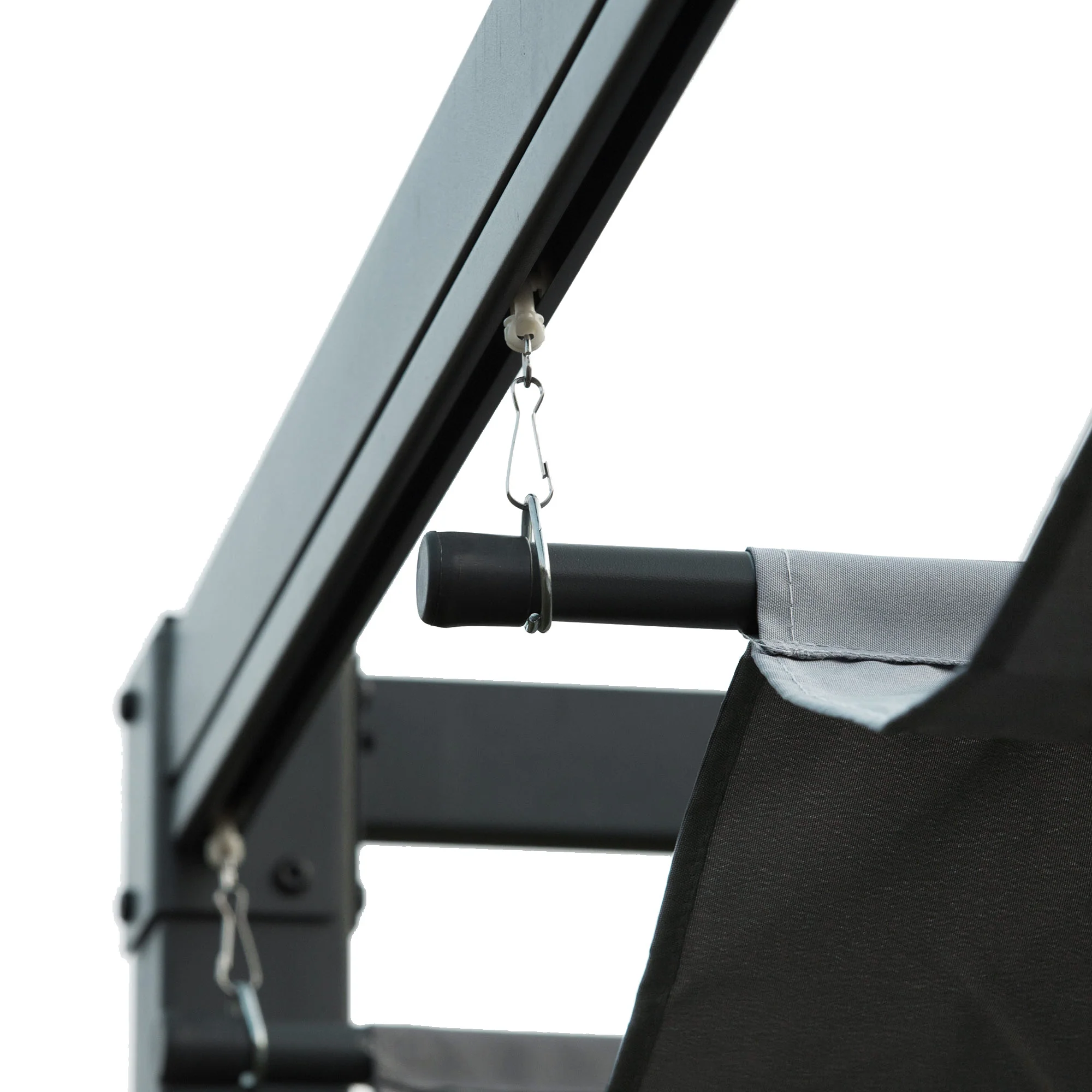 13' x 10' Retractable Pergola Canopy, Outdoor Sun Shade, Dark Grey - Image 10