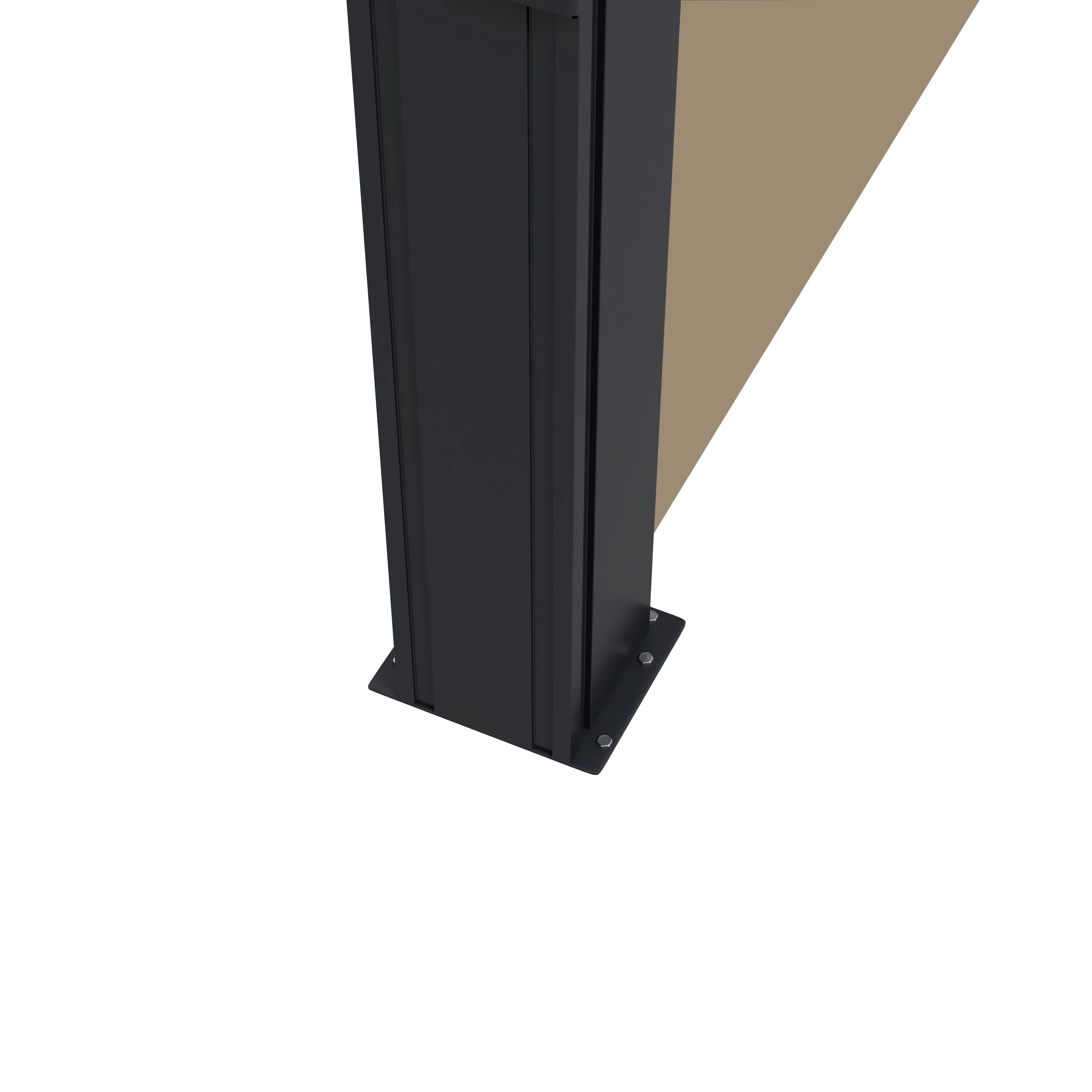 13' x 5' Retractable Side Awning, Full Cassette Privacy Screen, Khaki - Image 11