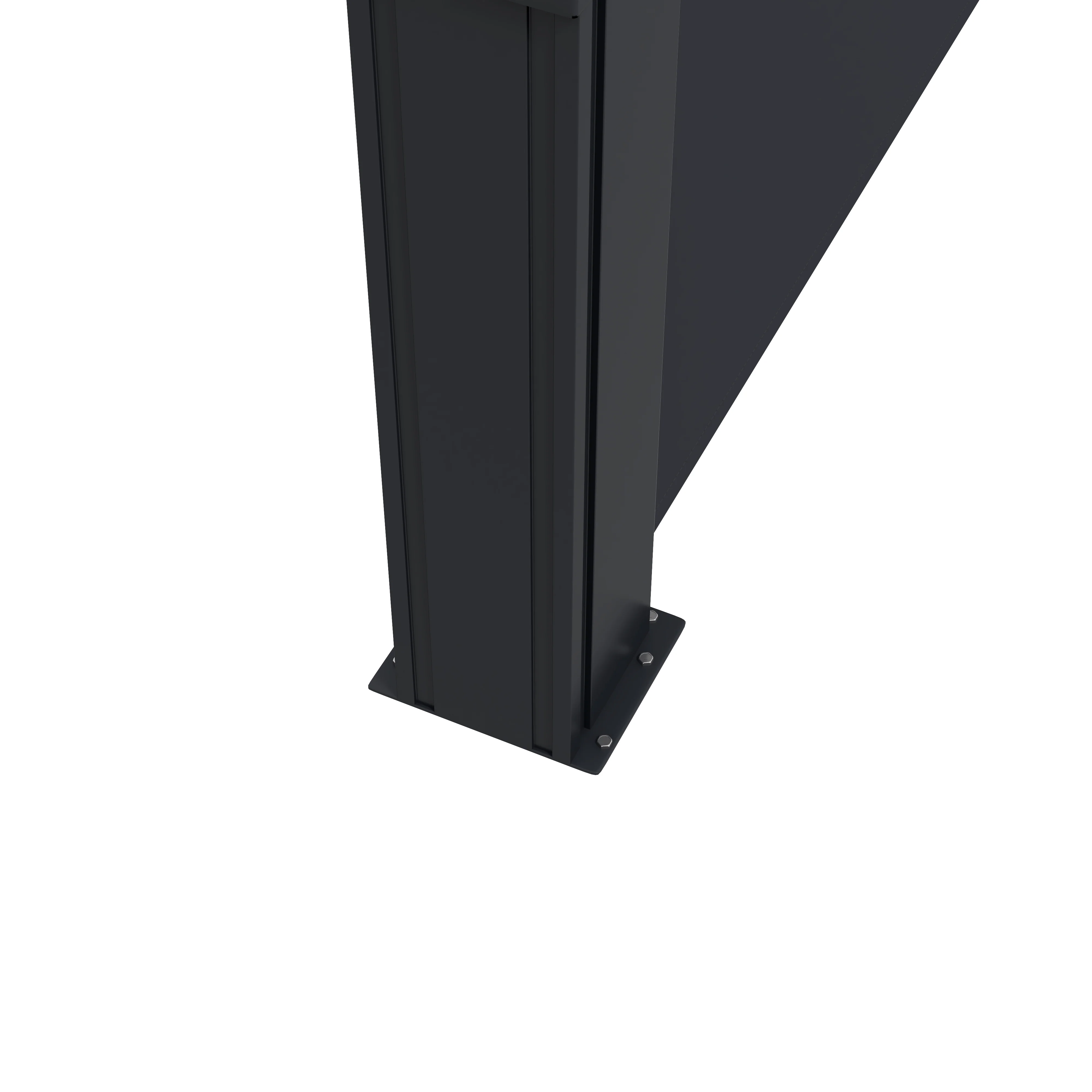 13' x 6' Retractable Side Awning, Full Cassette Privacy Screen, Black - Image 11