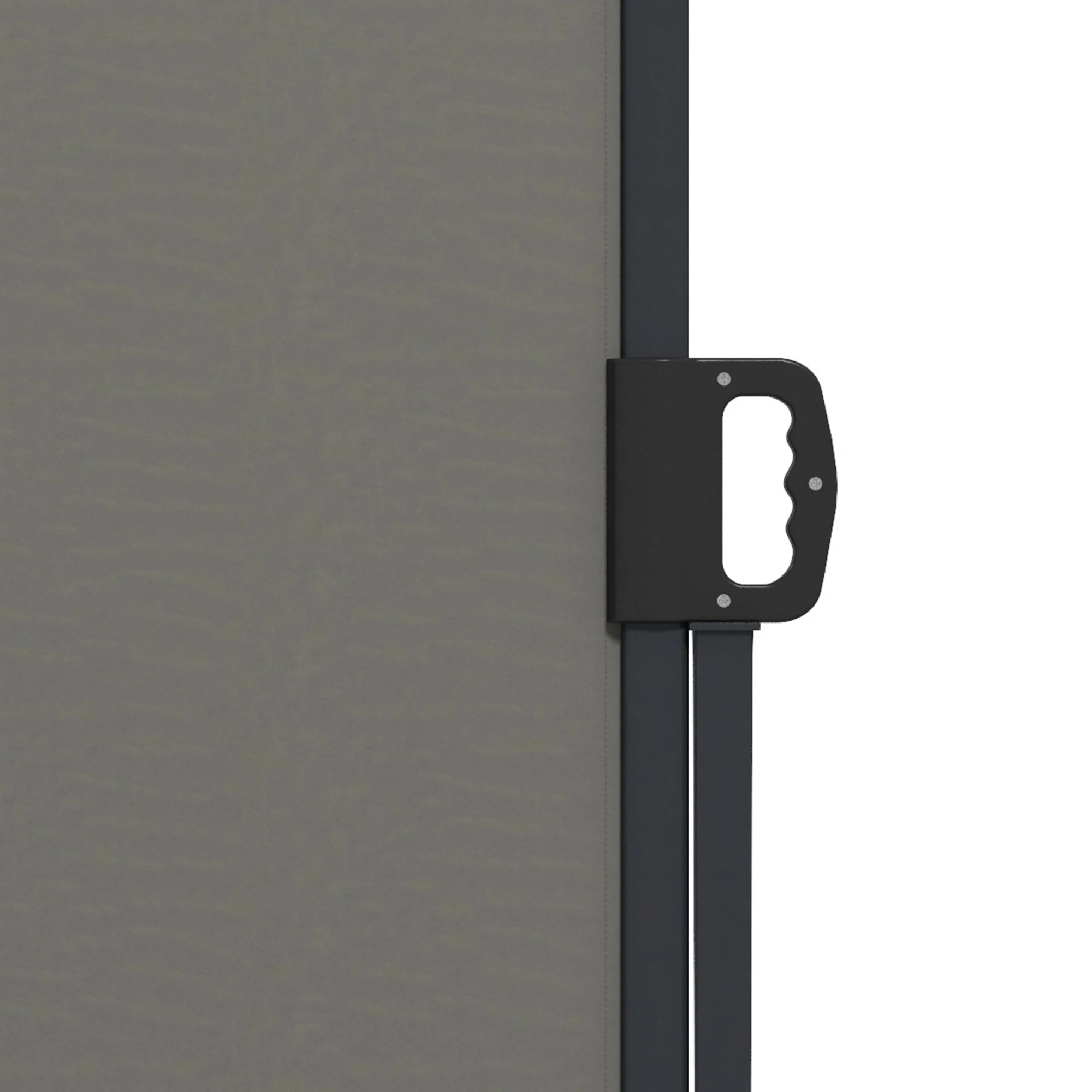13' x 6' Retractable Side Awning, Full Cassette Privacy Screen, Dark Grey - Image 11