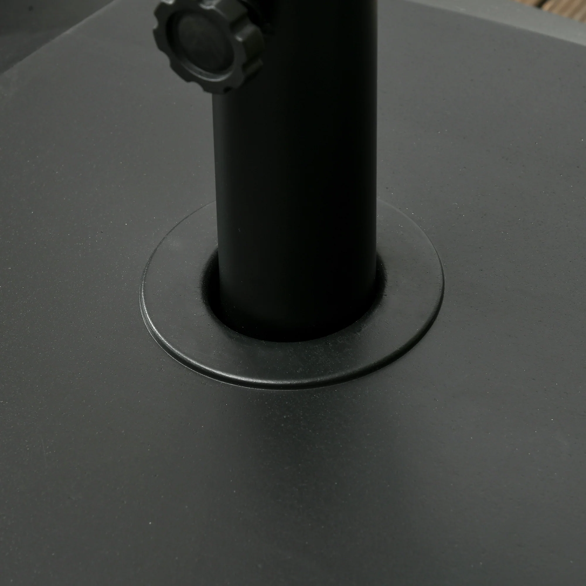 132lb Wheeled Square Umbrella Base, Sand/Water Fillable, Black - Image 10