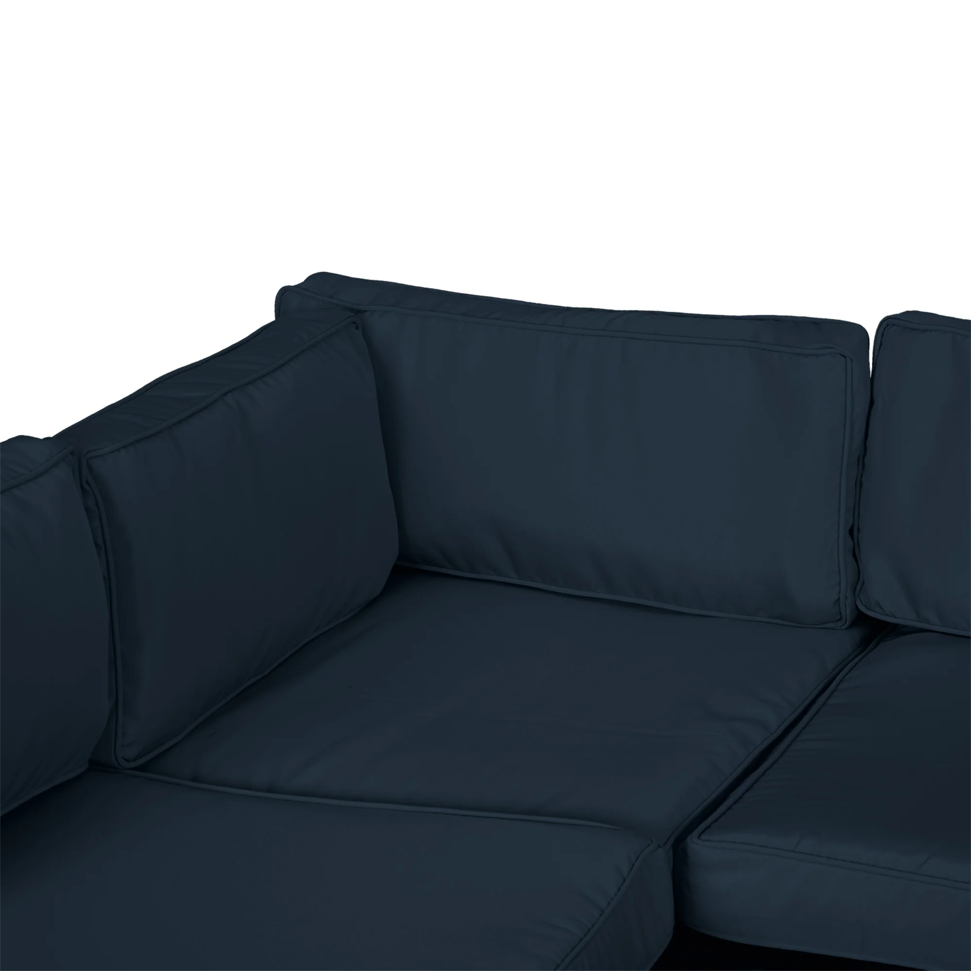 14pc Patio Rattan Sofa Set Cushion Cover Replacement Set, No Cushion Included, Blue - Image 10