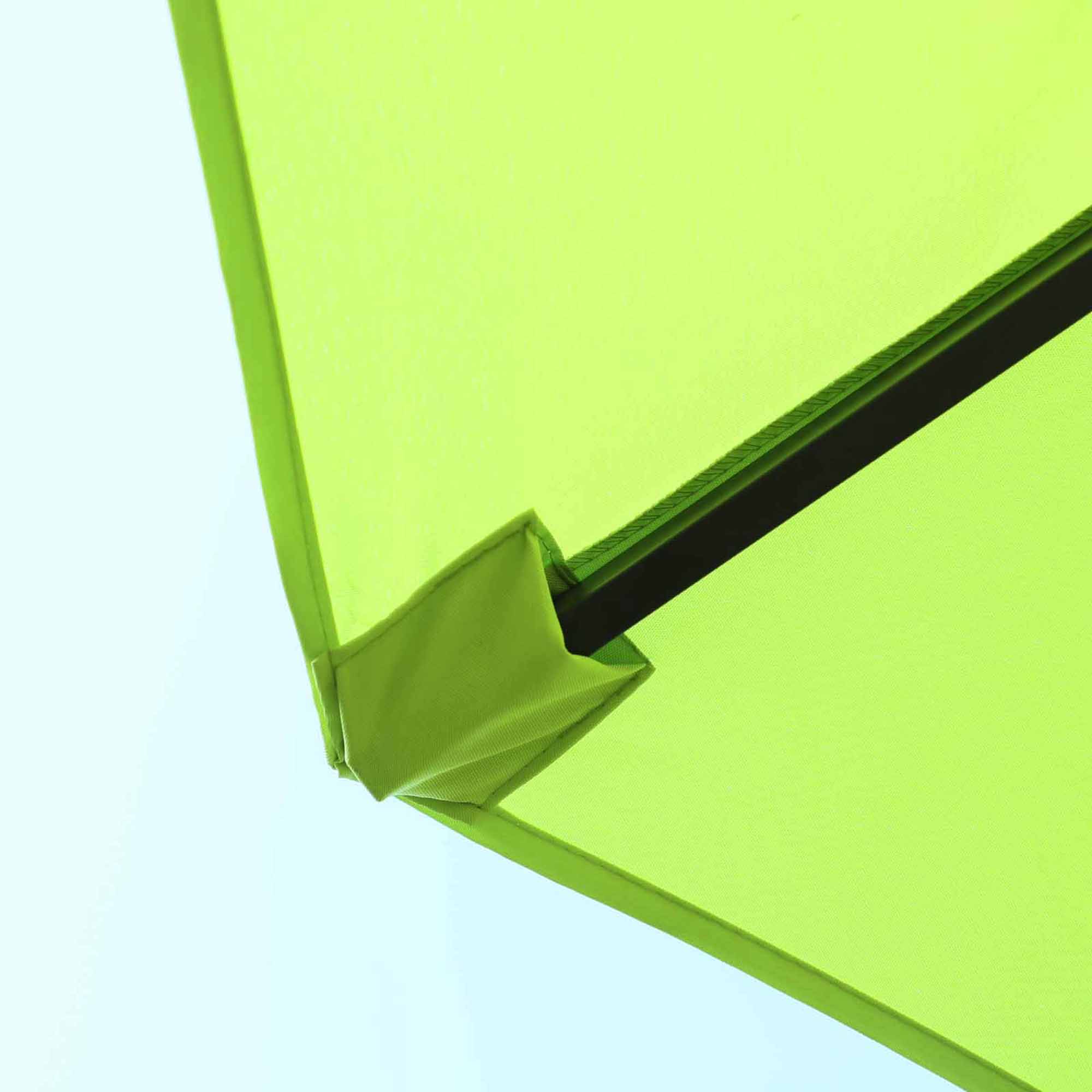 15' Twin Canopy Patio Umbrella with Crank , Air Vents, Green - Image 9
