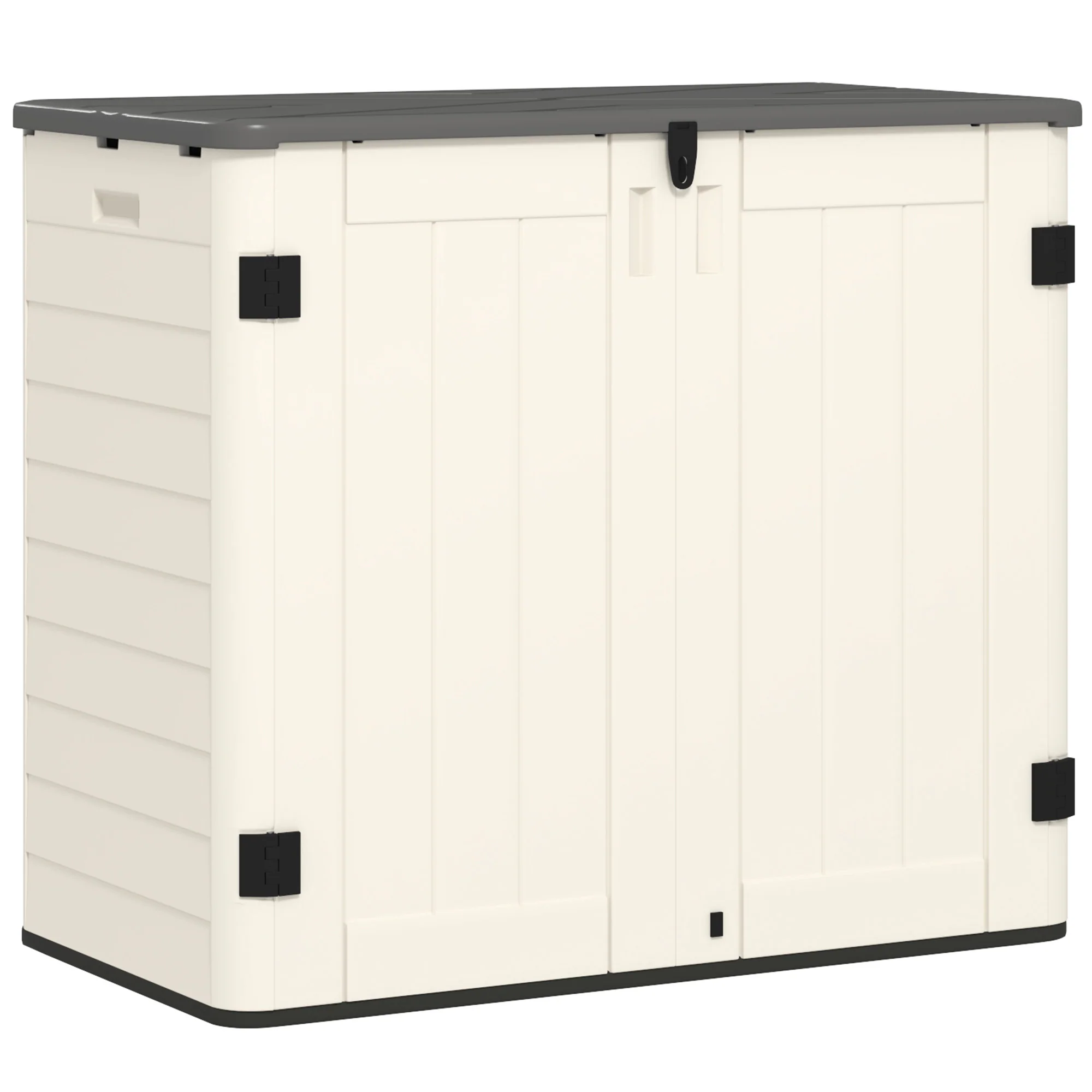 185 Gallon Waterproof Deck Box with Openable Top & Lockable Doors - Image 12