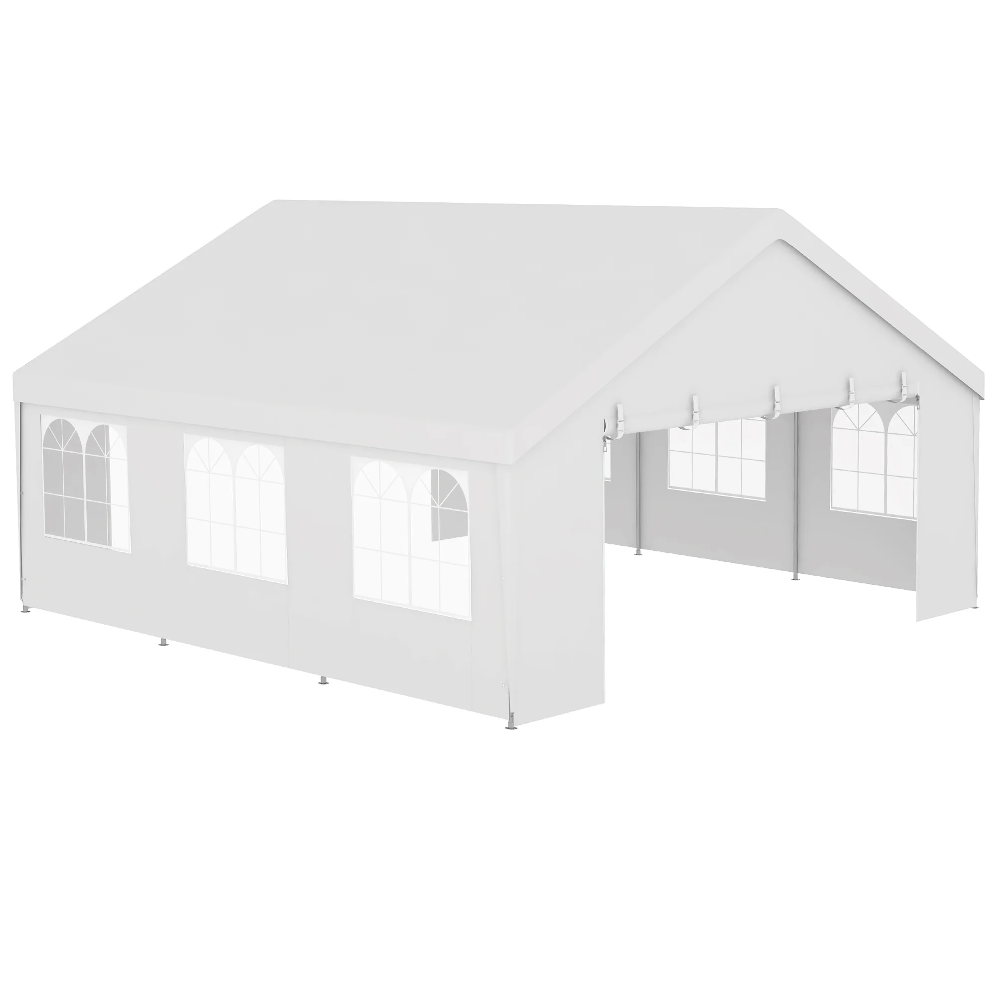 19.5' x 19' Event Tent with 2 Doors & 6 Mesh Windows