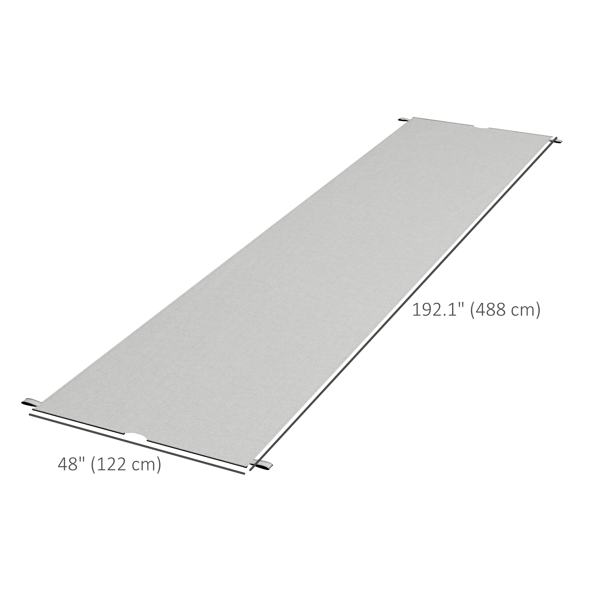 2-Pack 16' x 4' UV-Blocking Pergola Shade Covers, for 10 x 10ft Pergola, Light Grey - Image 5