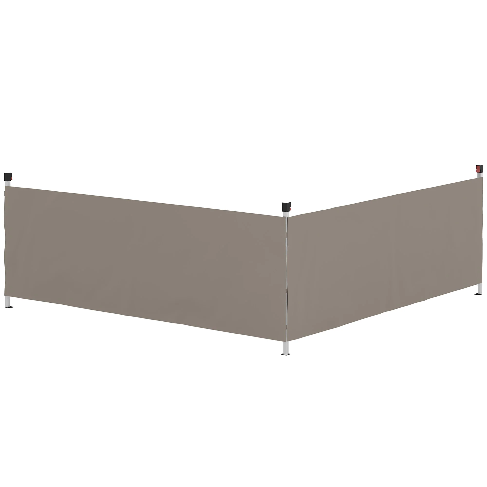 2-Pack Half Sidewalls for 10' x 10'/20' Canopy,UPF 30+ UV-Resistant, Grey - Image 12