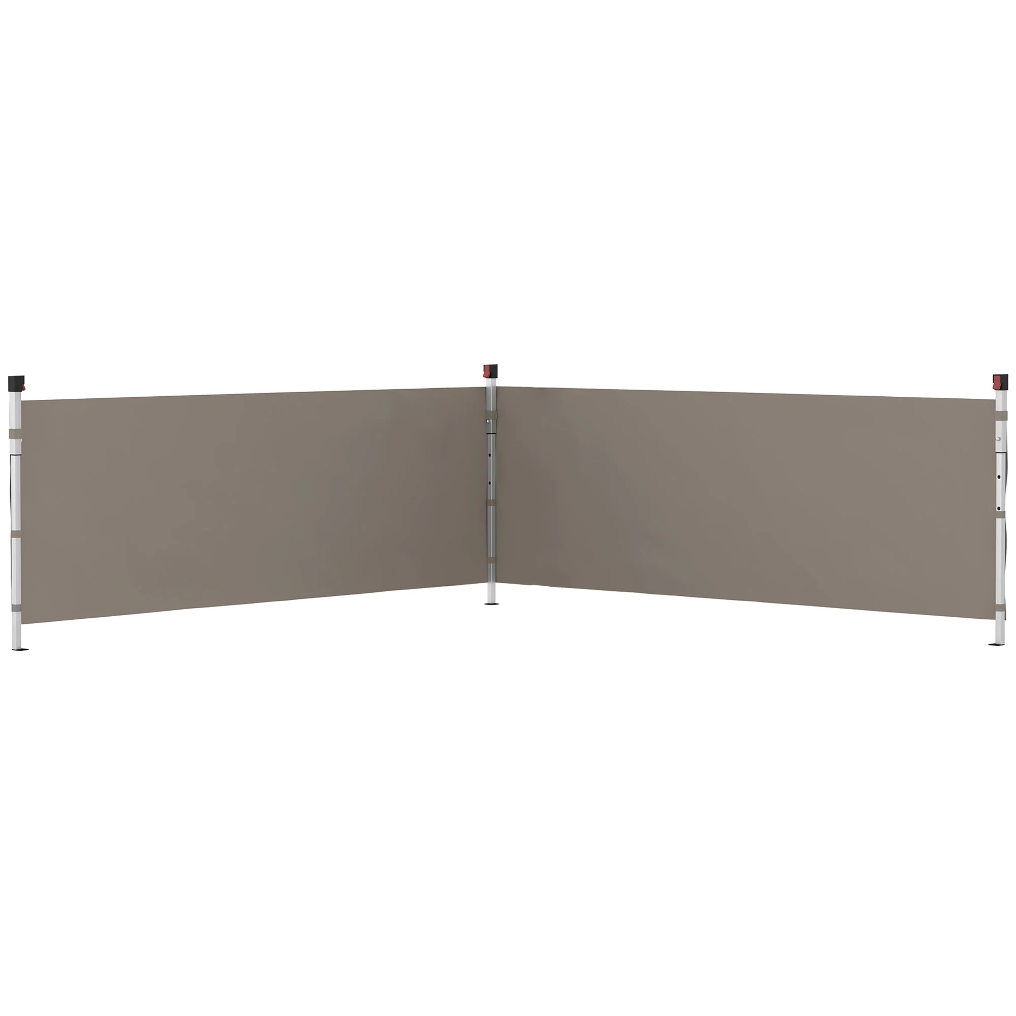 2-Pack Half Sidewalls for 10' x 10'/20' Canopy,UPF 30+ UV-Resistant, Grey - Image 2