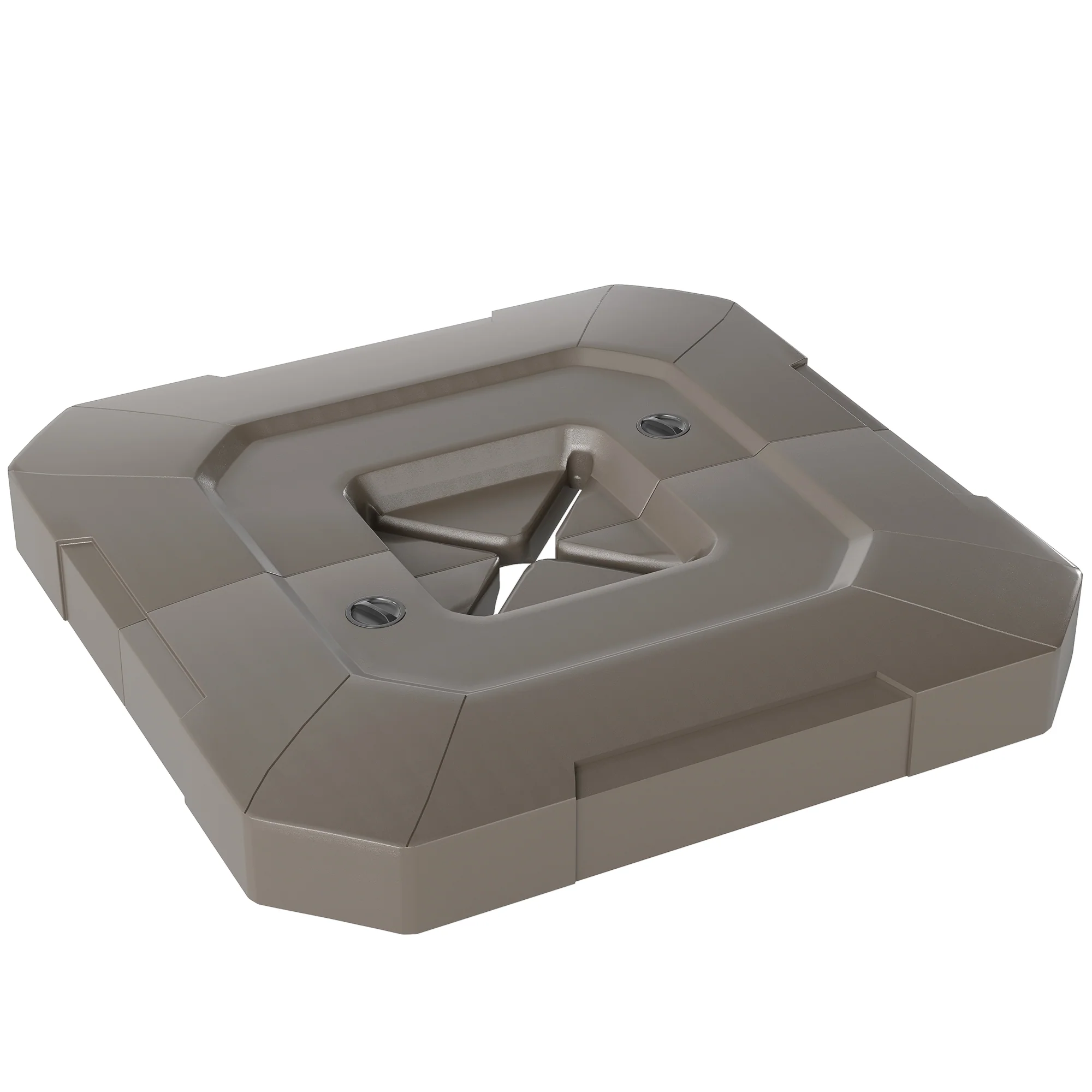 2-Piece Cantilever Umbrella Base Weight Set, 231 lb, Brown - Image 2