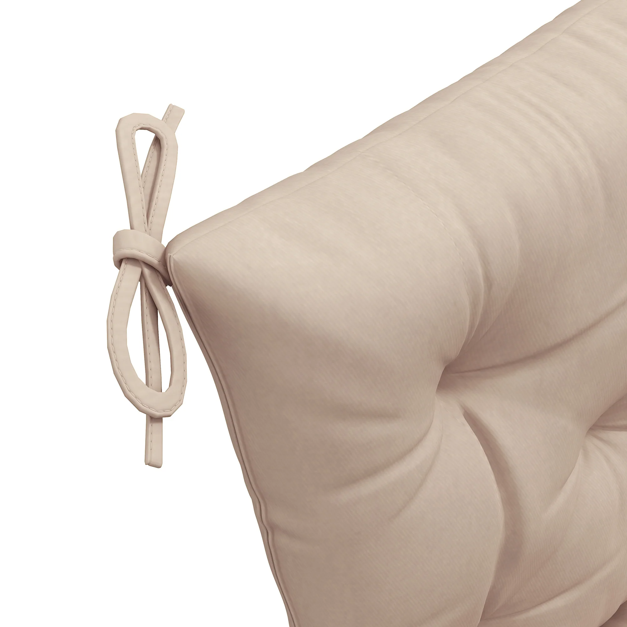 2 Seater Garden Bench Cushions, Non-Slip Soft Pad with Backrest, 47" x 43" x 5", Khaki - Image 11