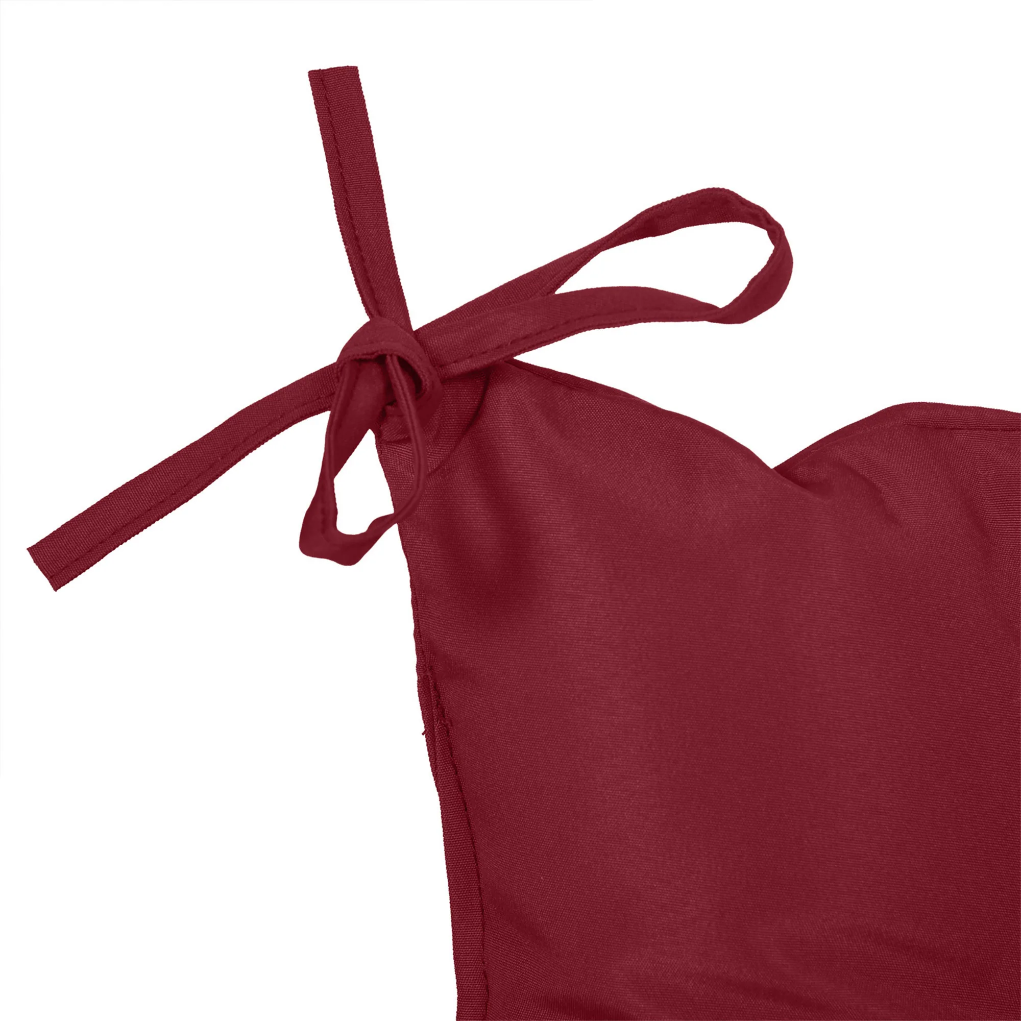 2 Seater Garden Bench Cushions, Non-Slip Soft Pad with Backrest, 47" x 43" x 5", Wine Red - Image 11