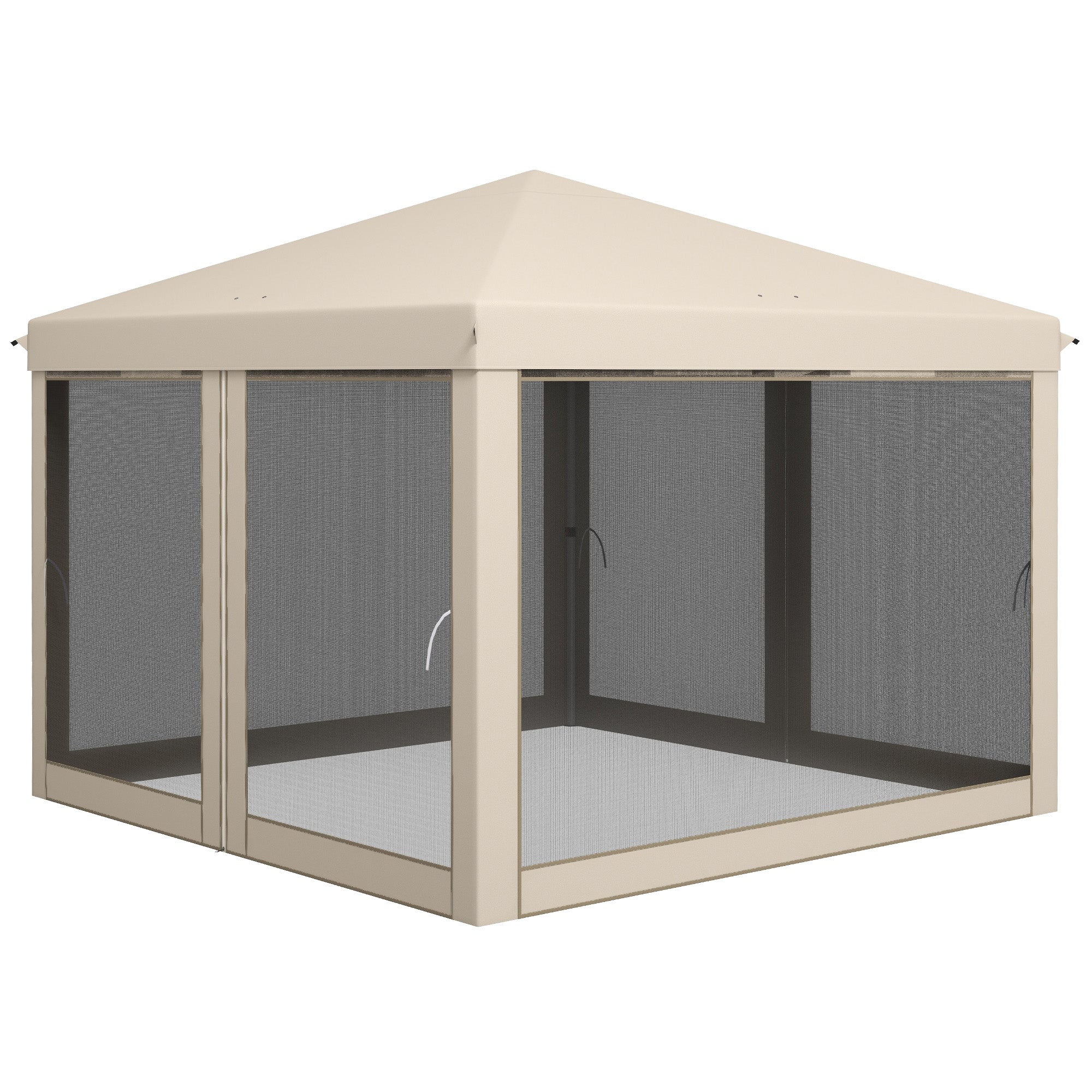10' x 10' Pop Up Canopy Tent with Netting and Carry Bag - Image 2