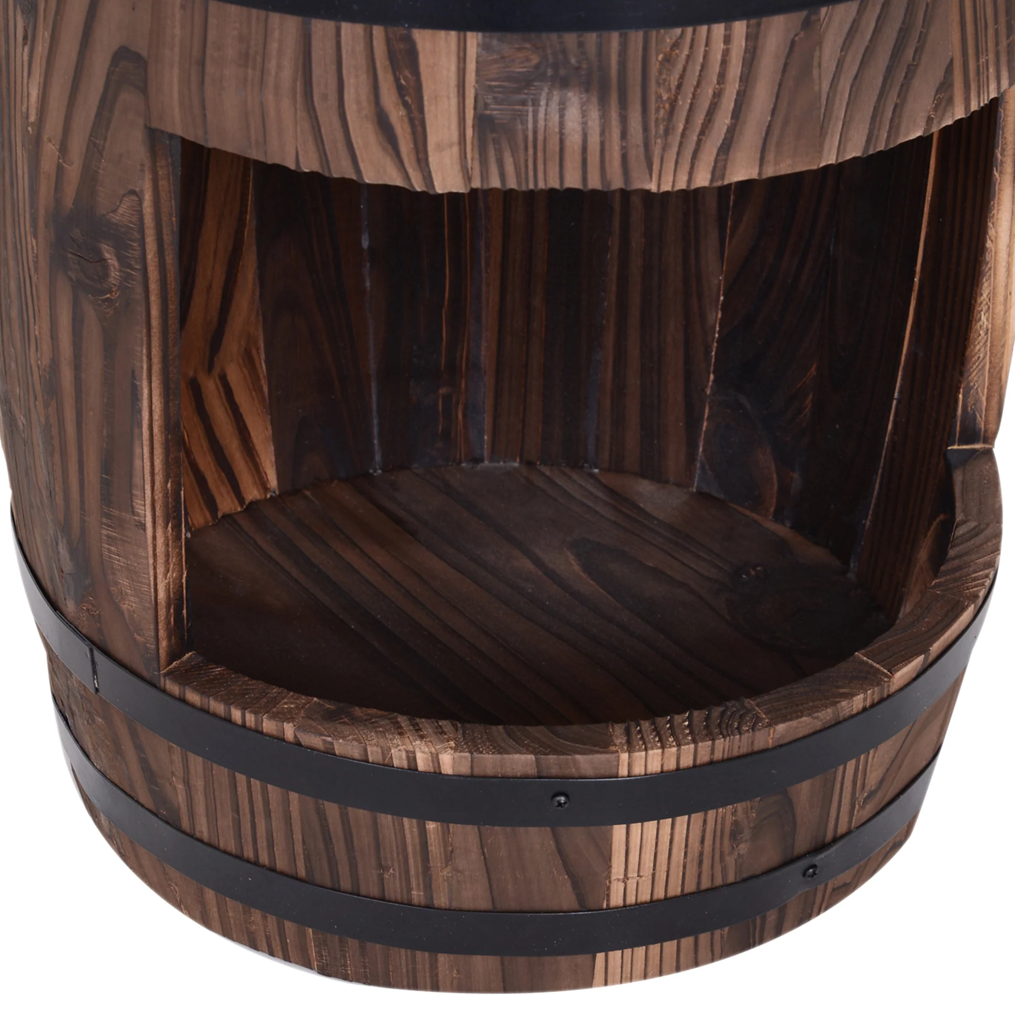 23" Wooden Fountain, 2 Tiers Electrical Waterfall w/ UL Certified 3600r/min Speed Pump - Image 9
