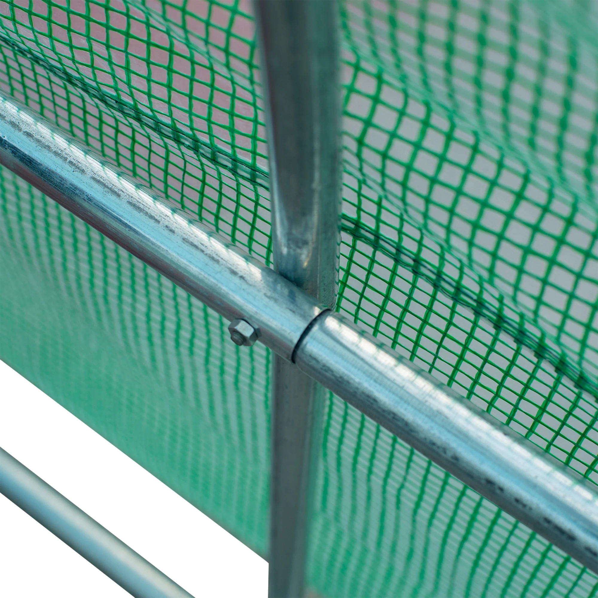 26' x 10' x 6.6' Walk-in Tunnel Greenhouse with Premium Steel Frame, Dark Green - Image 10