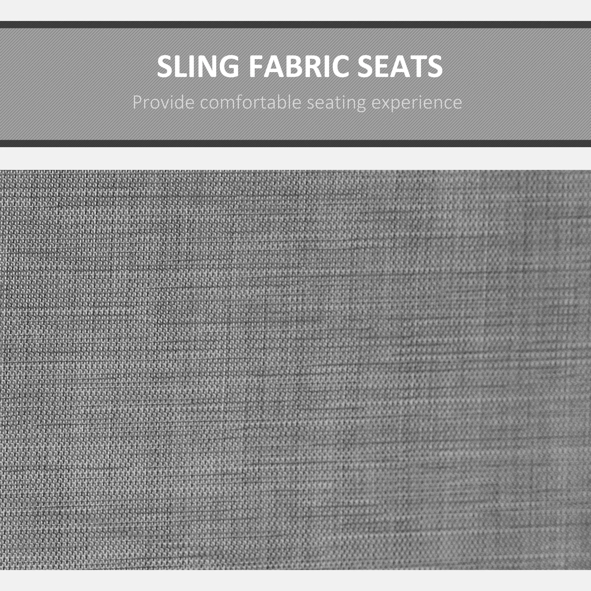 3 Person Outdoor High Back Swing Chair with Side Pouches and Adjustable Canopy, Dark Grey - Image 7