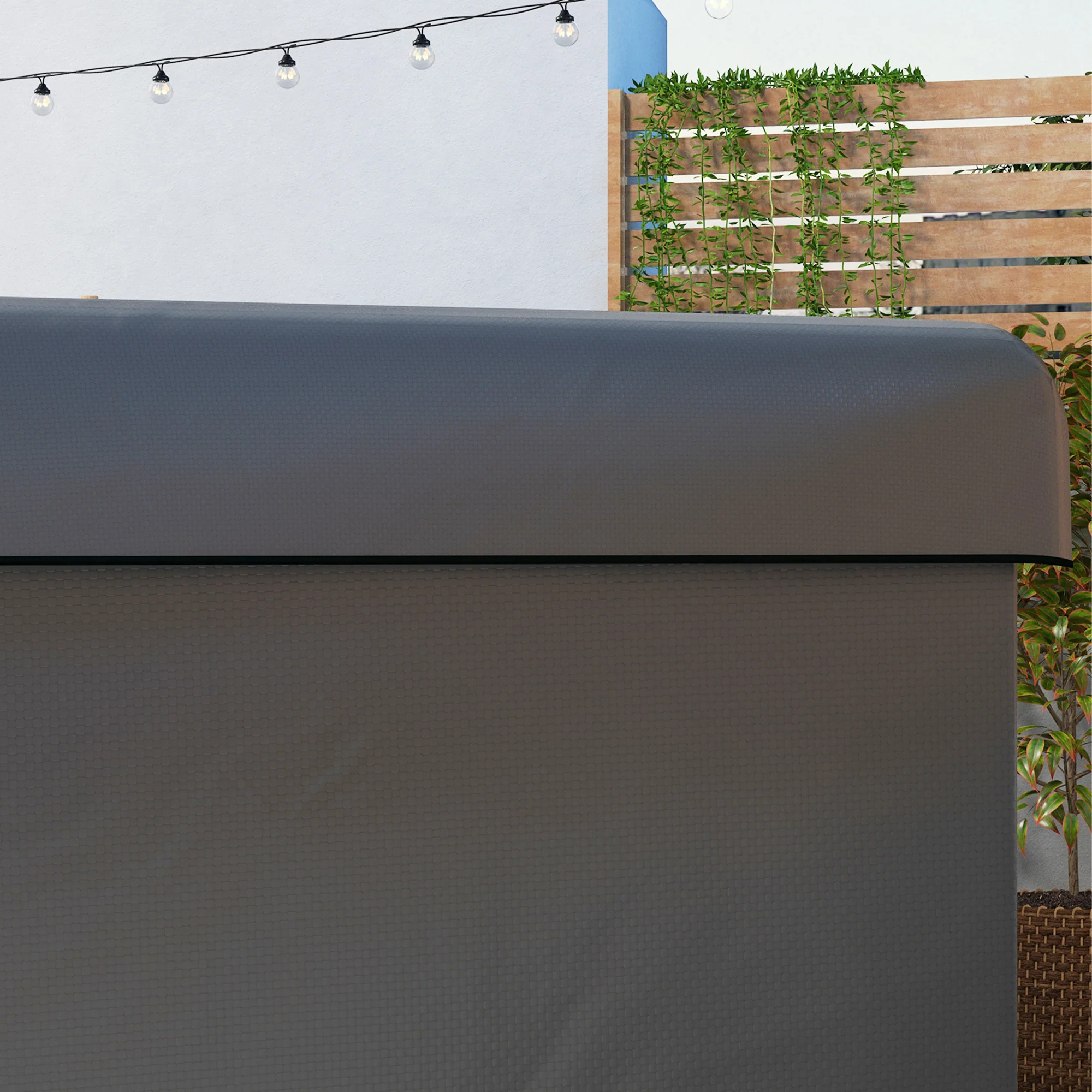 3-Seater Patio Swing Cover, Waterproof Garden Furniture Protection Cover, Dark Grey - Image 10
