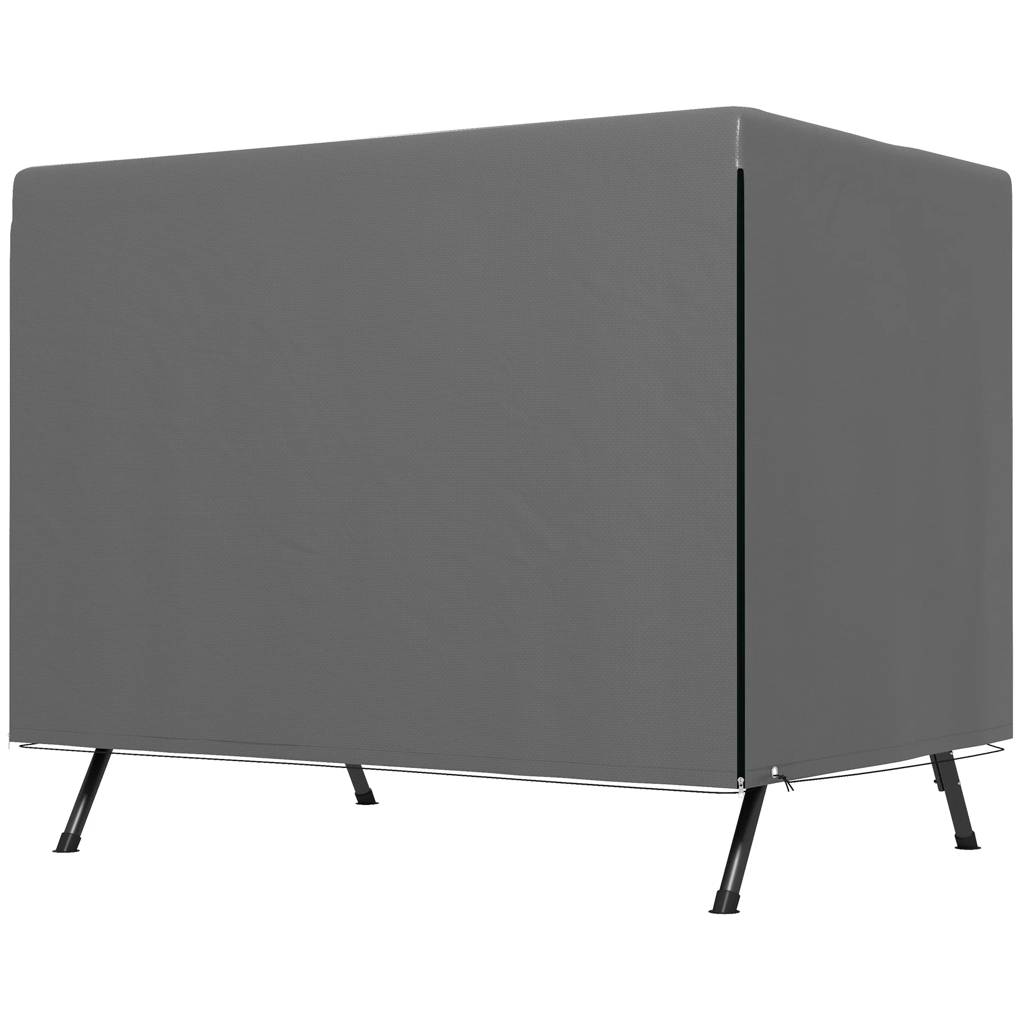 3-Seater Patio Swing Cover, Waterproof Garden Furniture Protection Cover, Dark Grey - Image 2